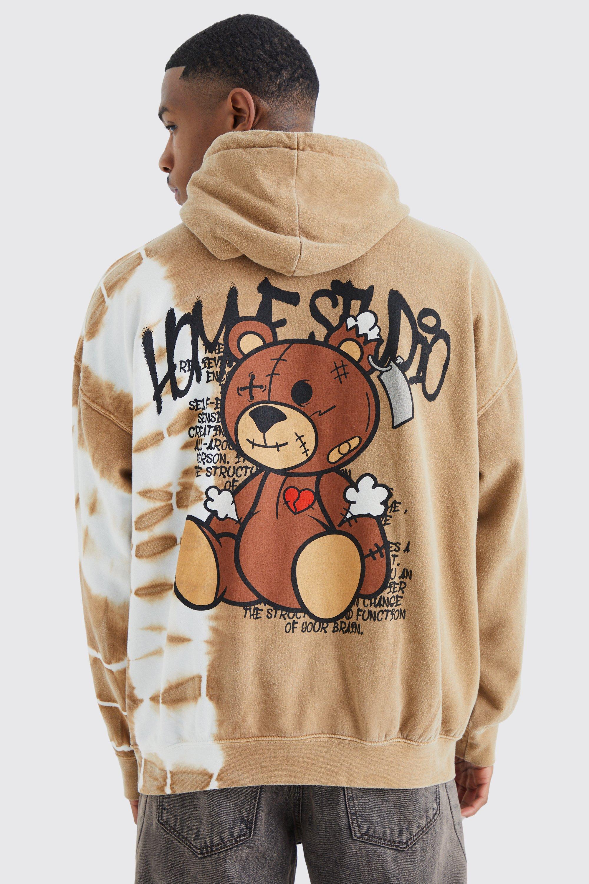 Boohooman teddy hoodie new arrivals