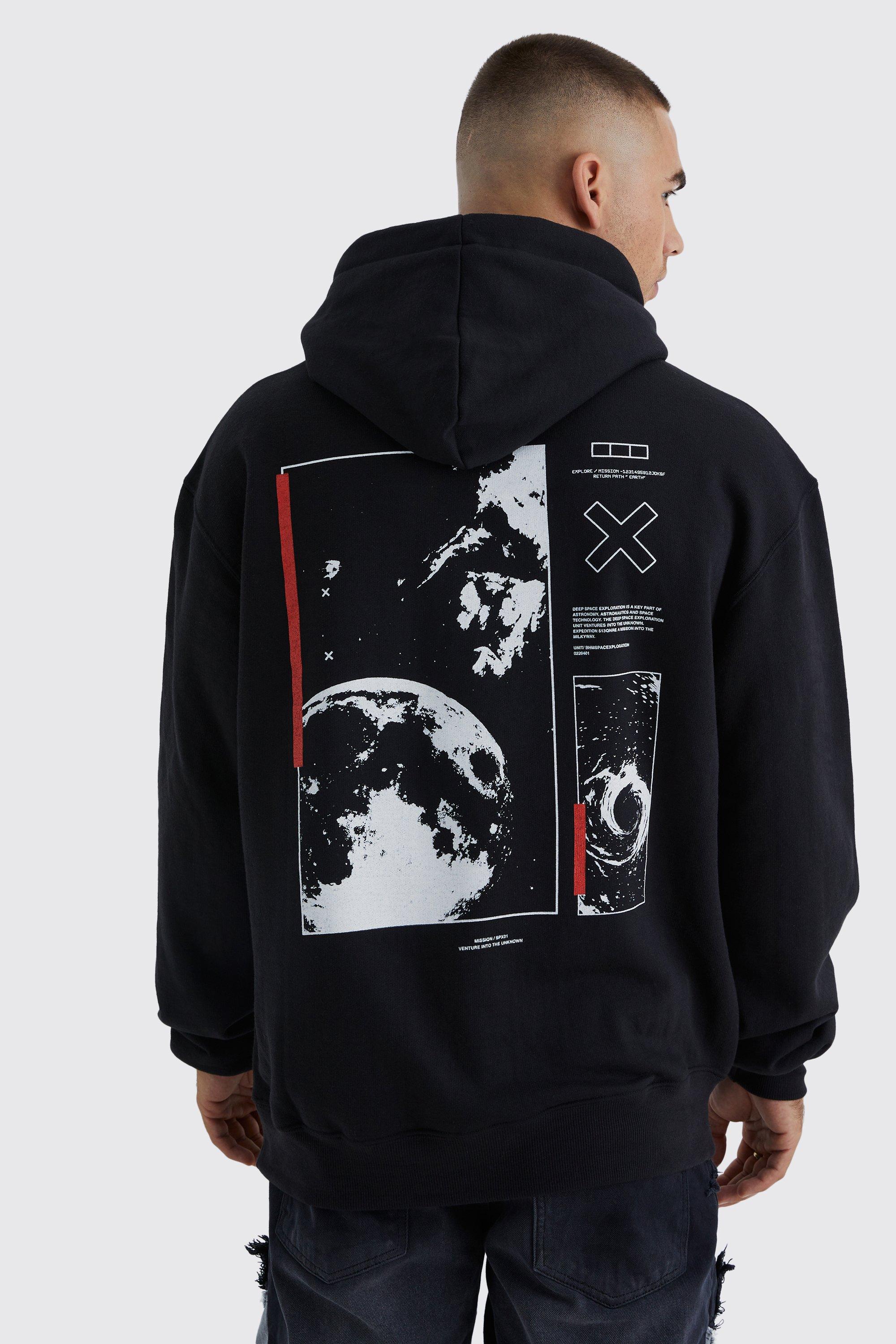 Space print hoodie on sale