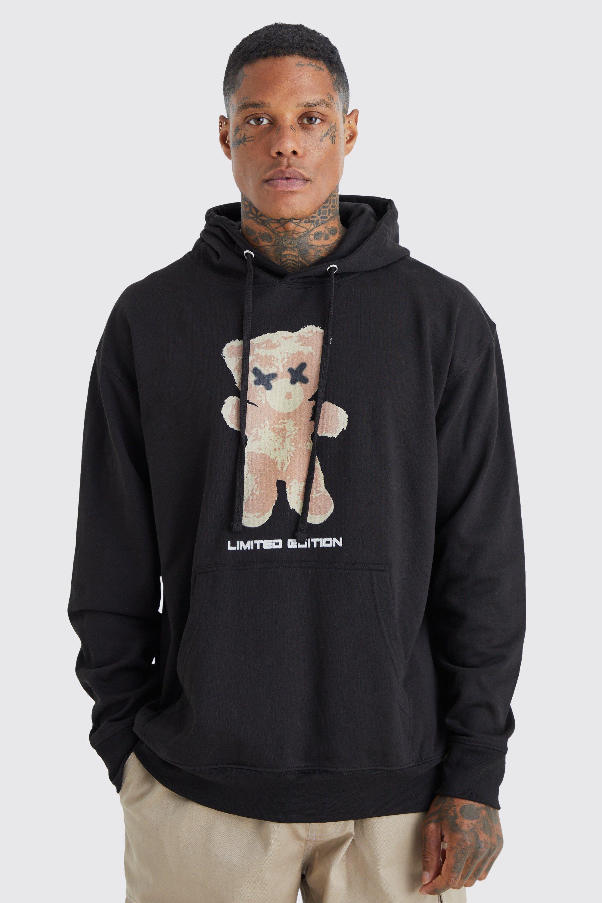 Mens Graphic Hoodies | Mens Printed Hoodies | boohooMAN UK