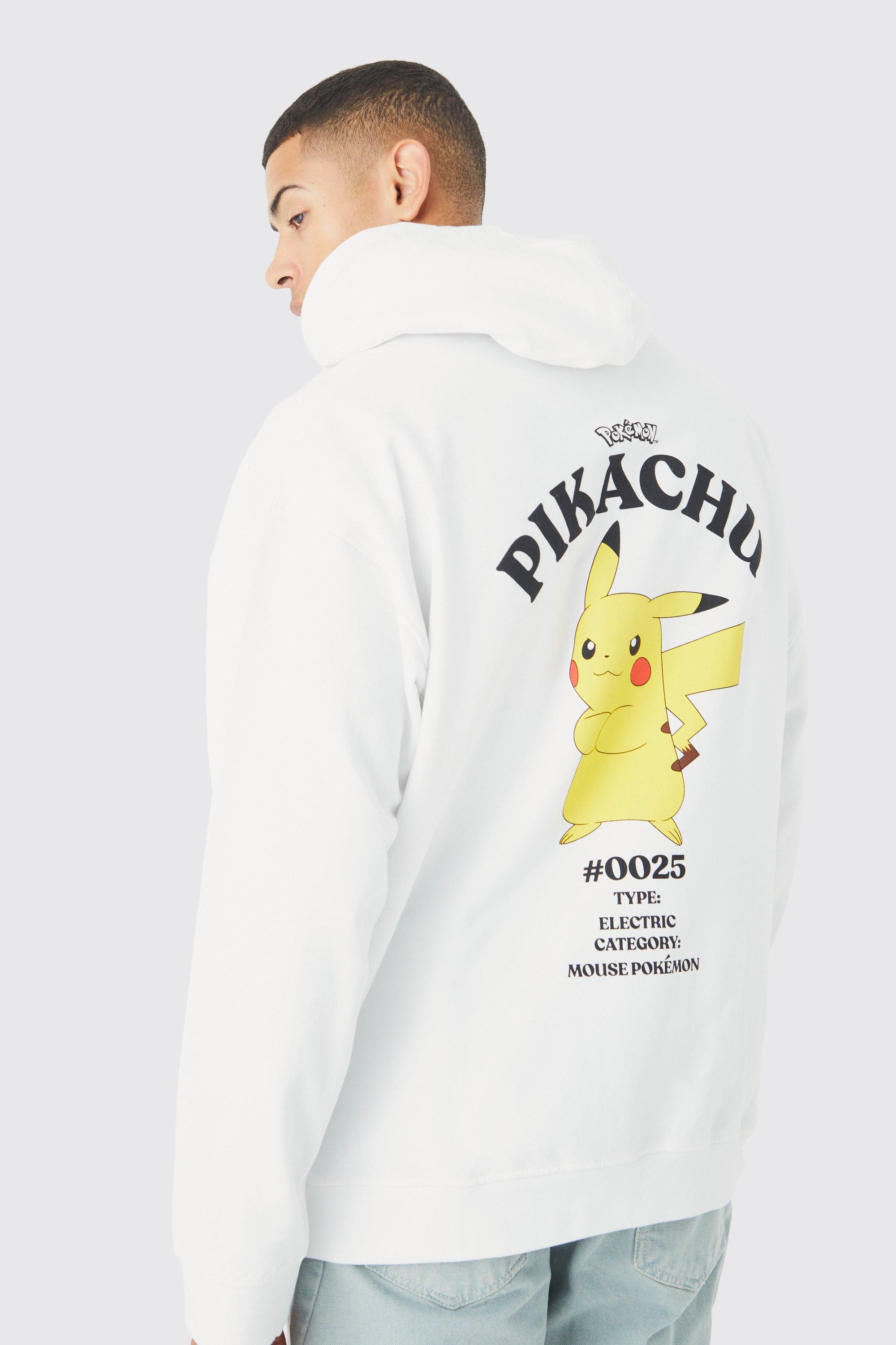 Oversized Pokemon Pikachu License Hoodie | boohooMAN USA