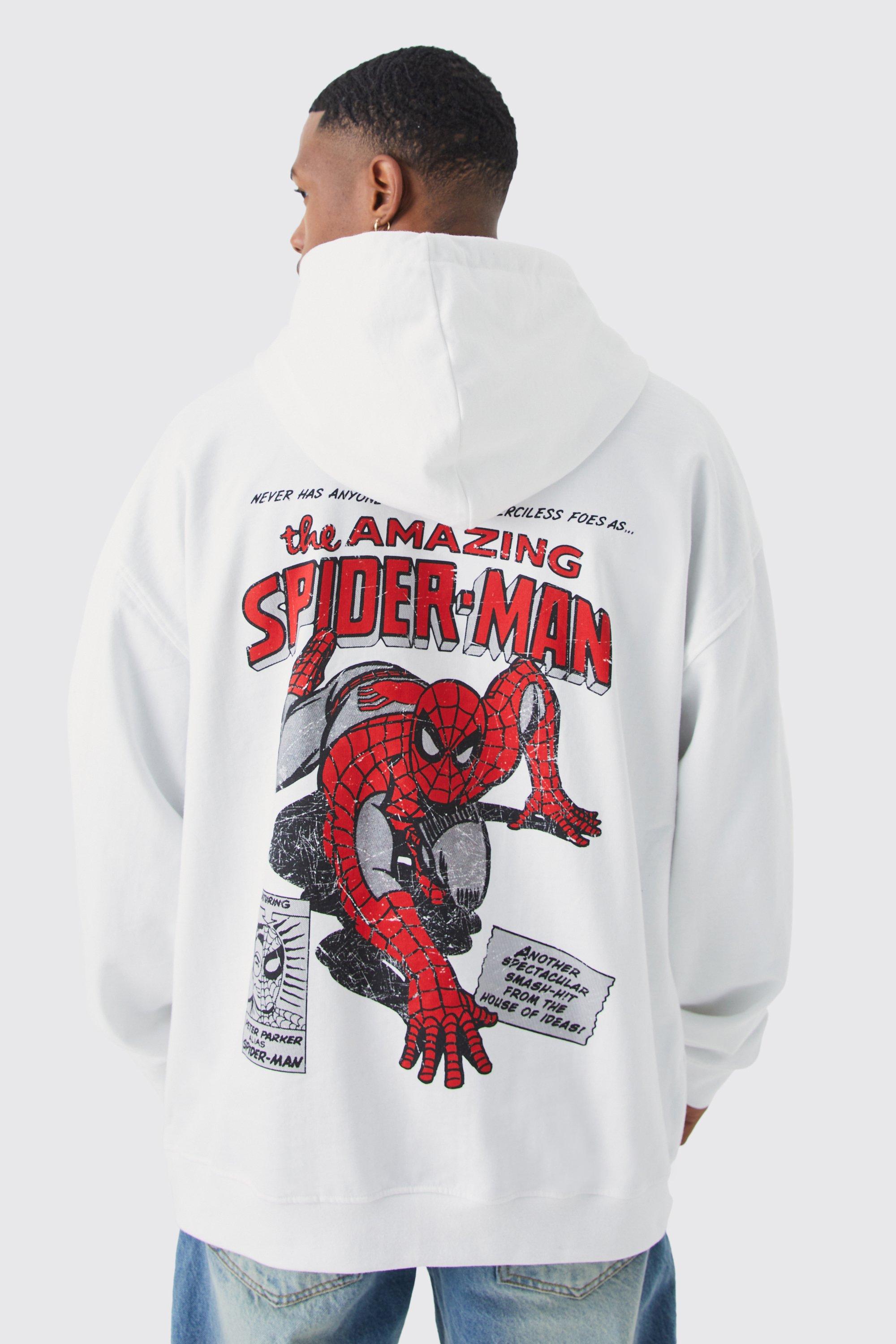 Spider man white store spider hoodie