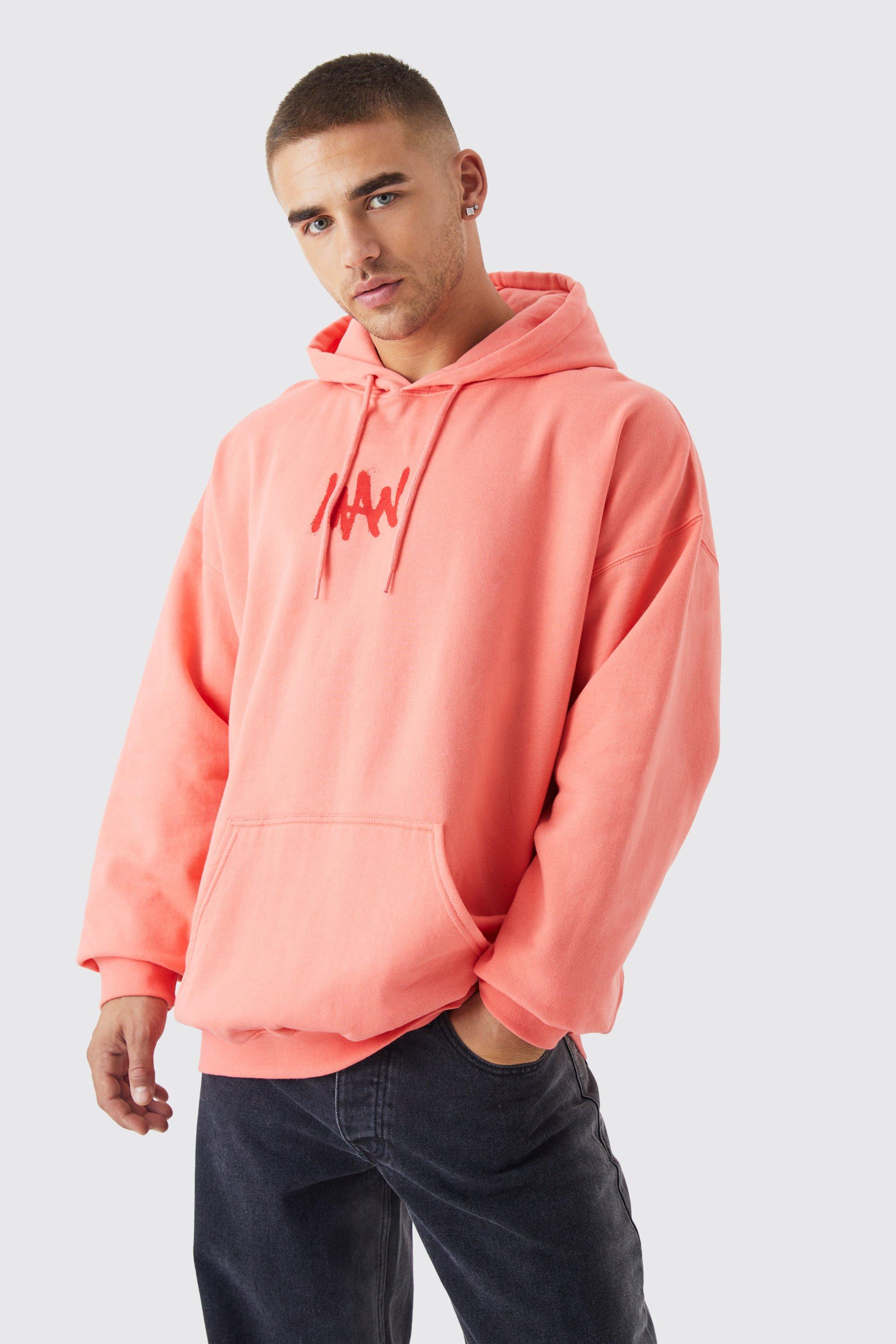 Boohooman store pink hoodie