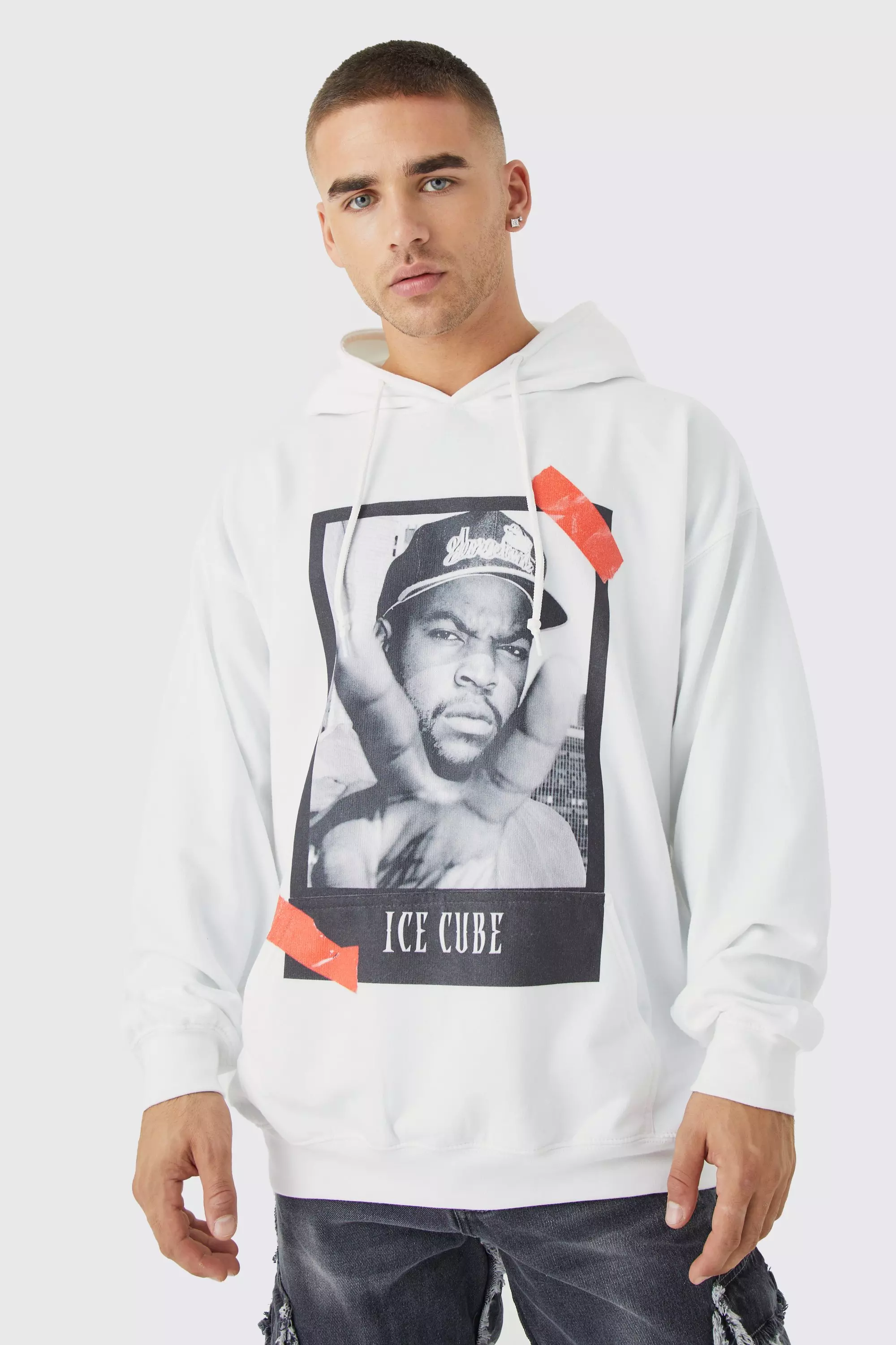 Oversized Ice Cube License Hoodie boohooMAN IE