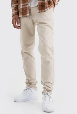 Tall Slim Chino Pants With Woven Tab Stone