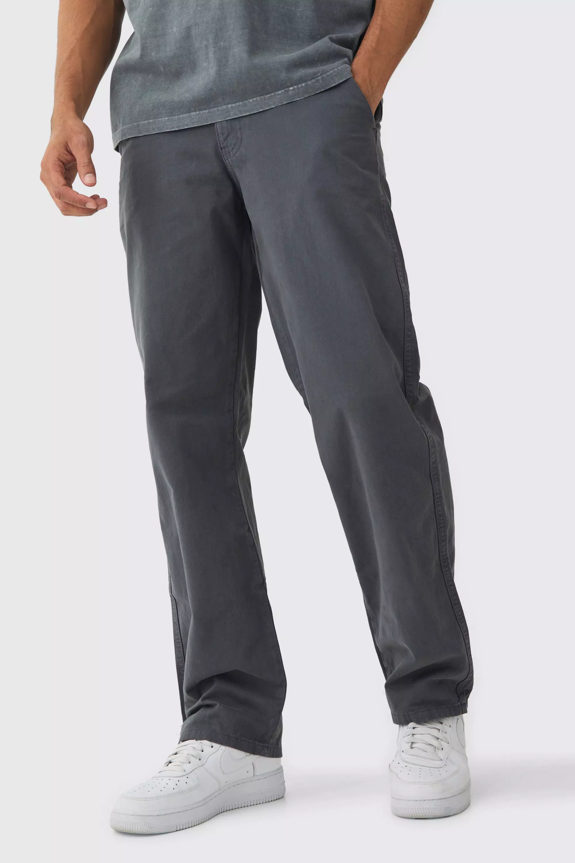 Relaxed Chino Pants Charcoal