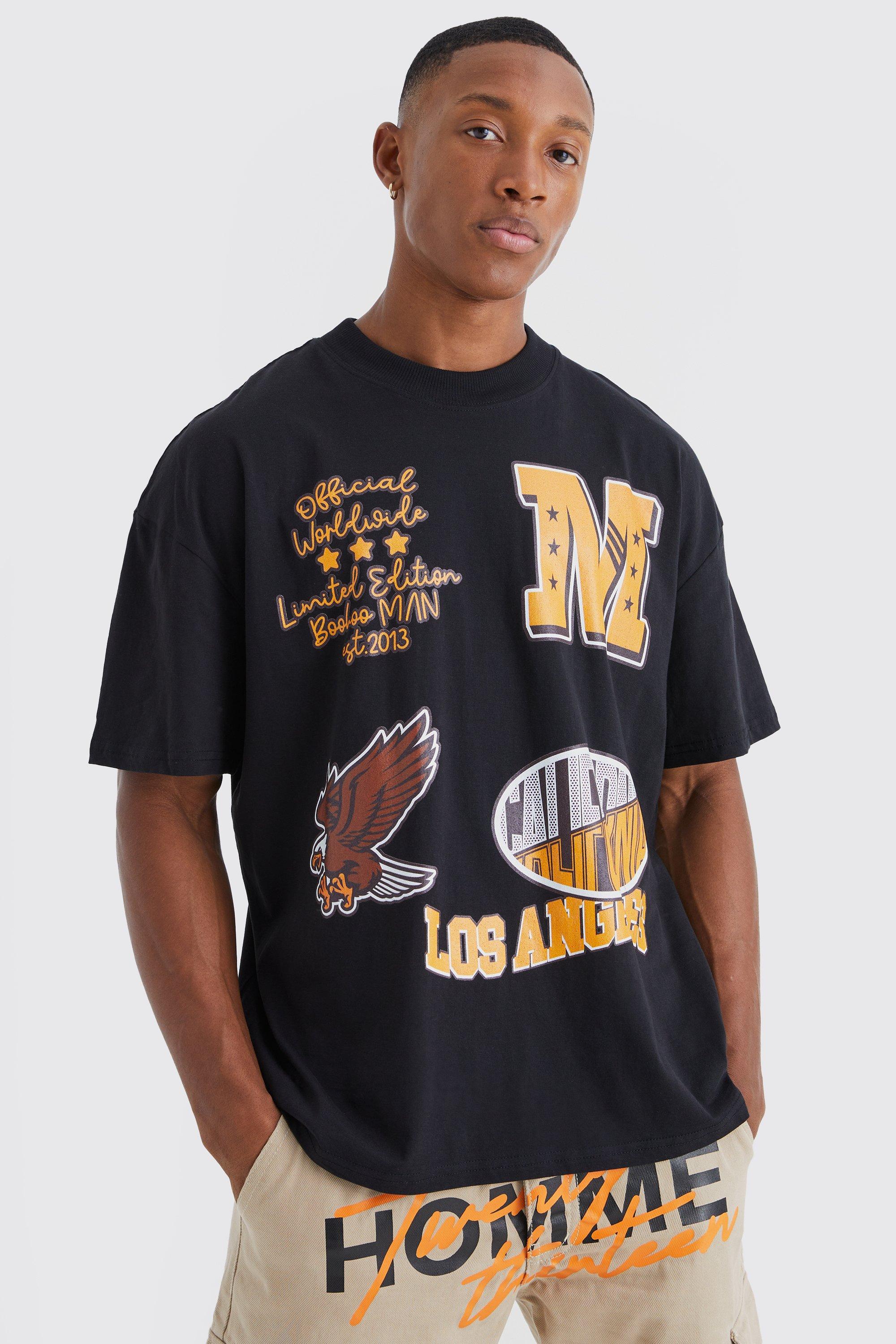 Oversized Los Angeles Varsity Graphic T-shirt