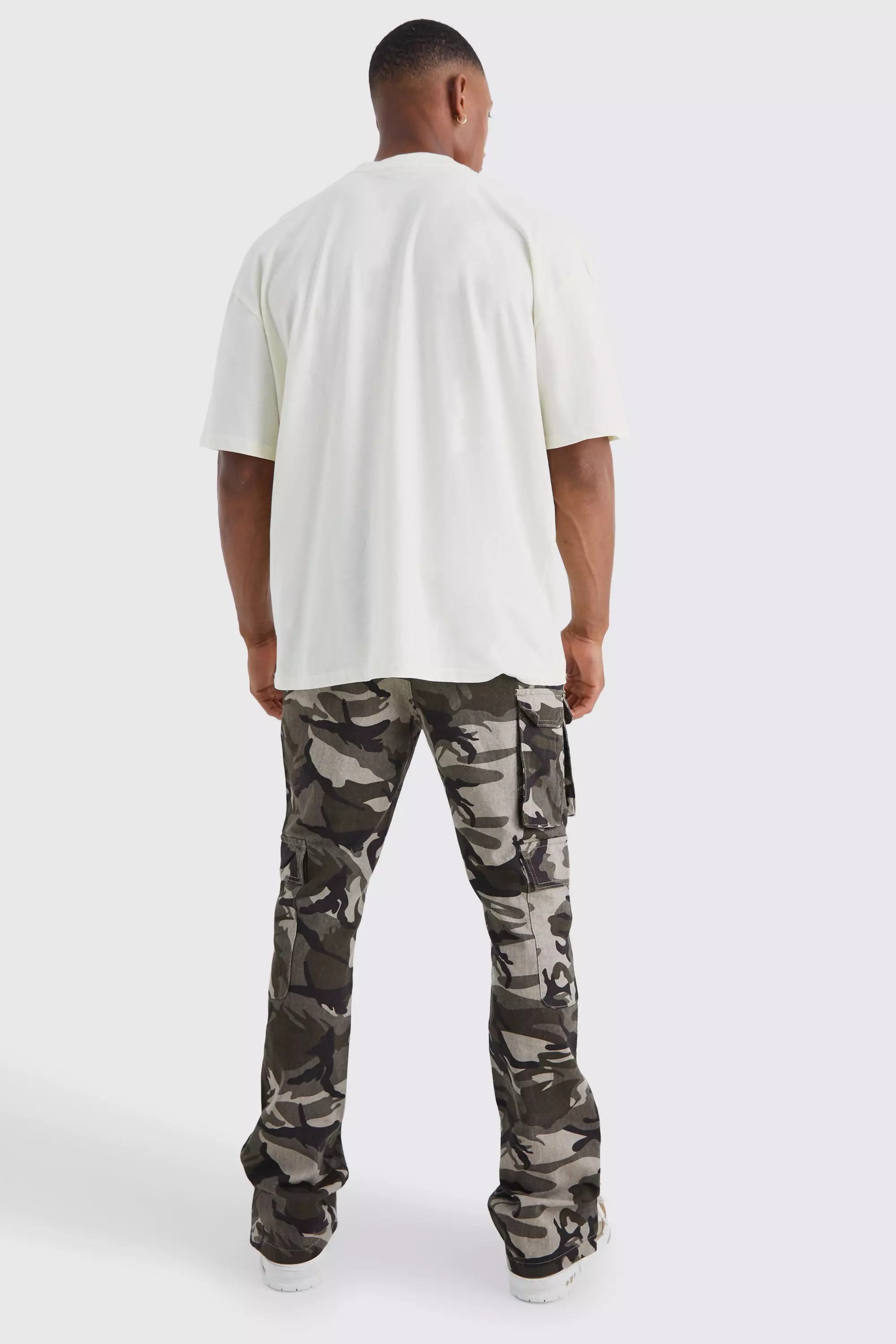 Ecru Oversized Balaclava Graphic T-shirt alternative image
