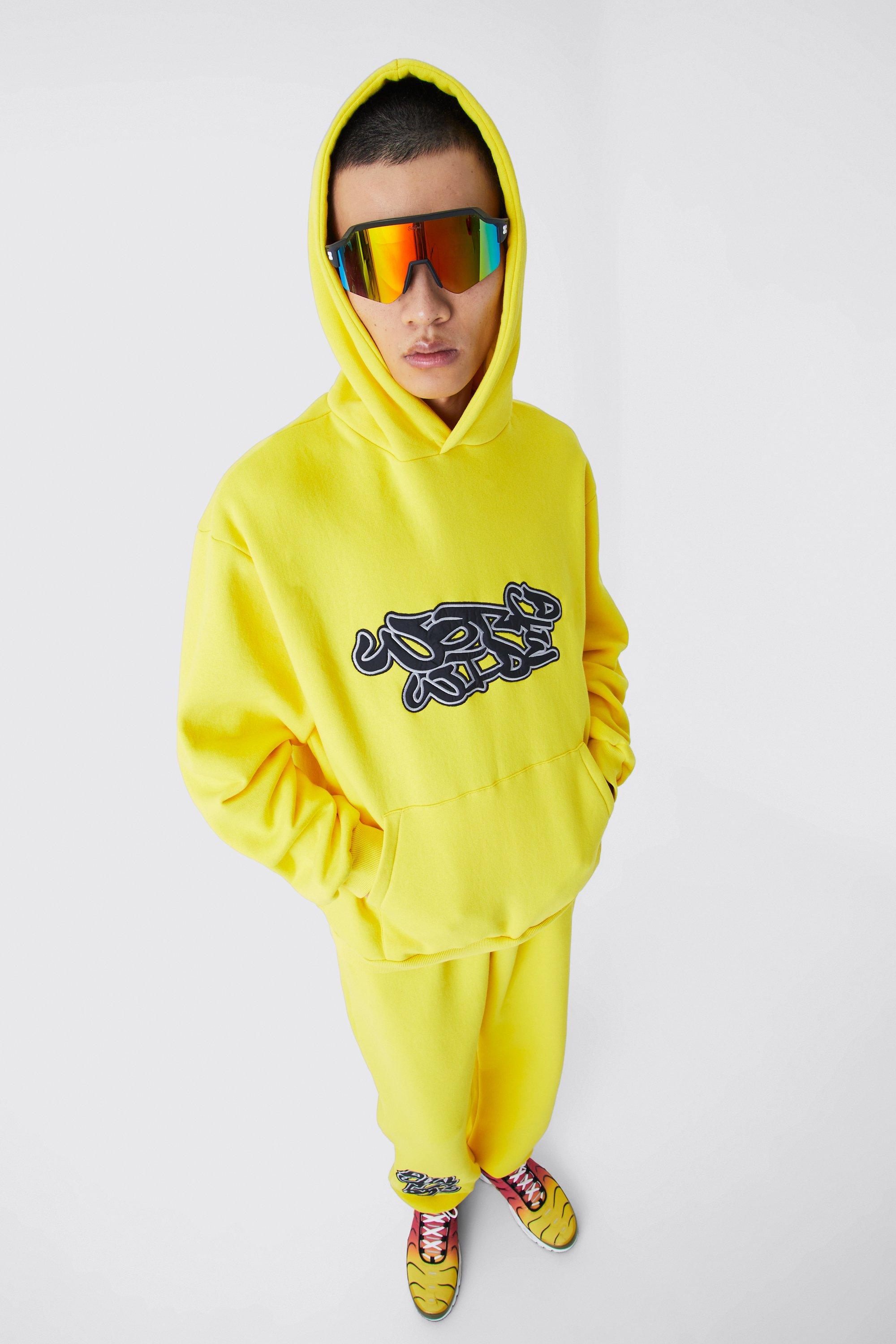 Boohooman best sale yellow hoodie