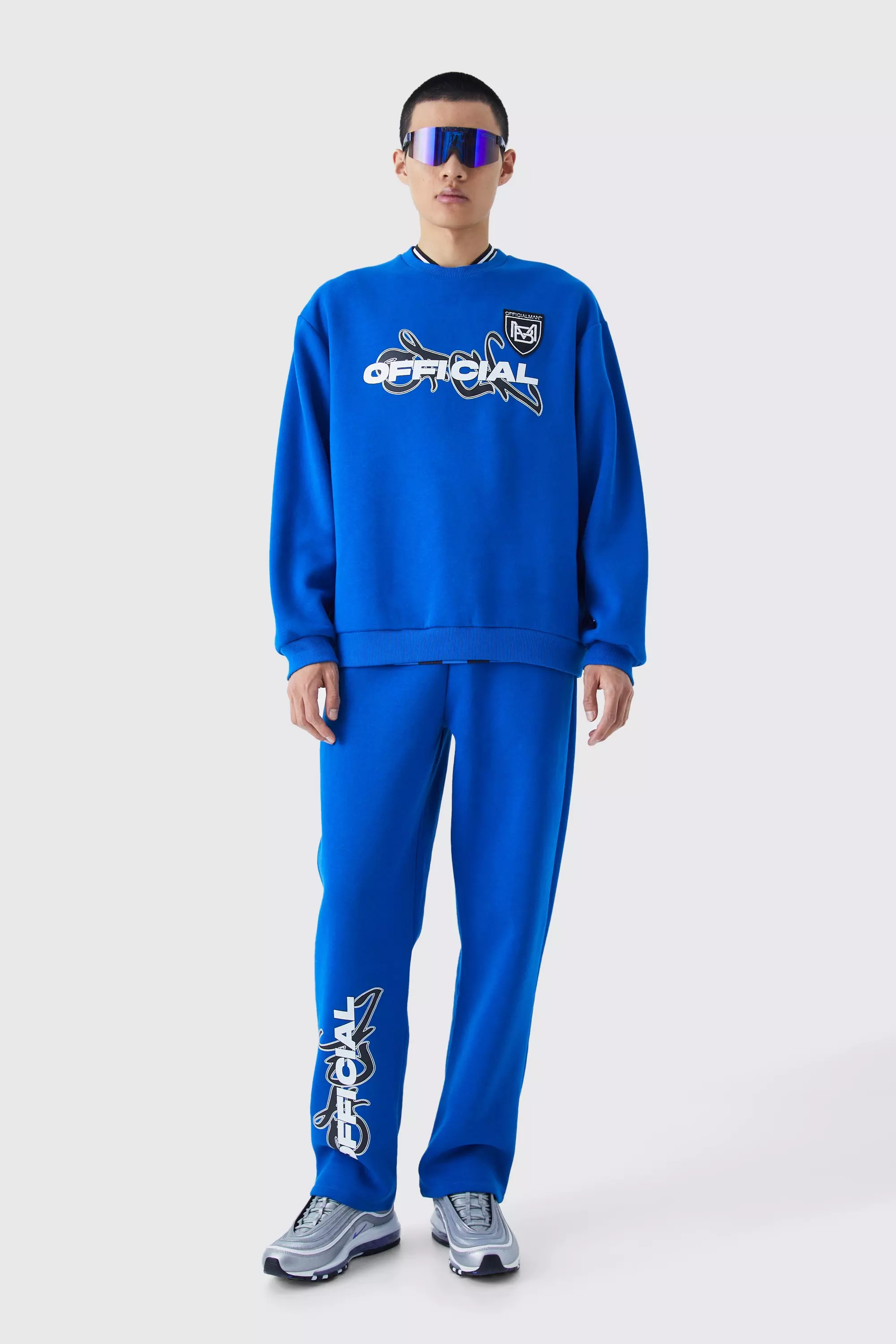 Official Oversized Sweat Tracksuit Cobalt