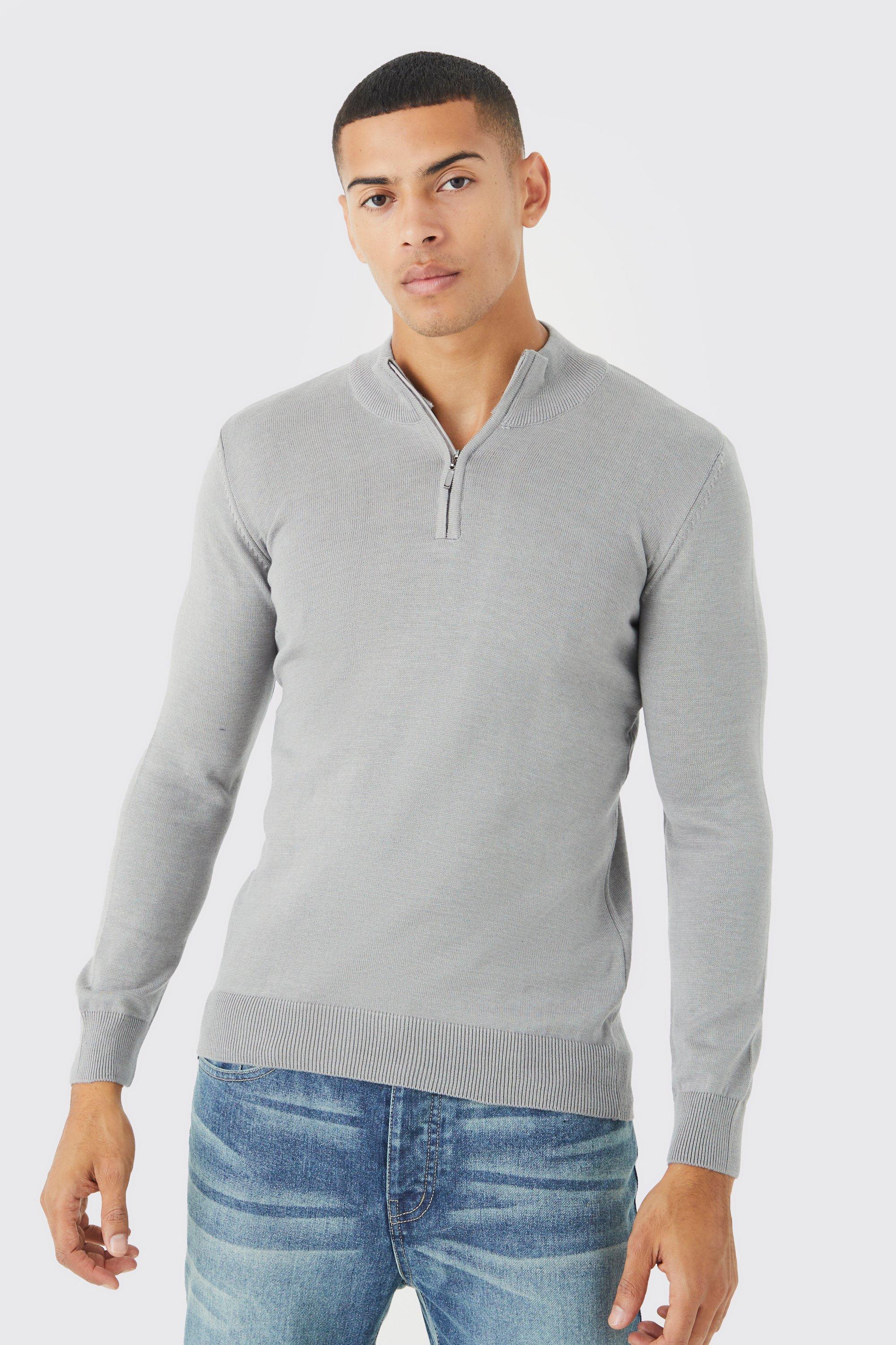 Boohooman half zip online jumper