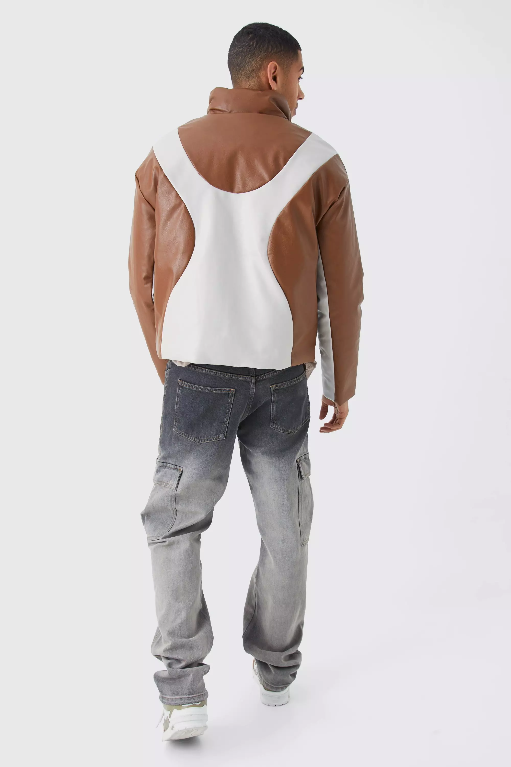 Bomber ample  à col cheminée, Brown autre image