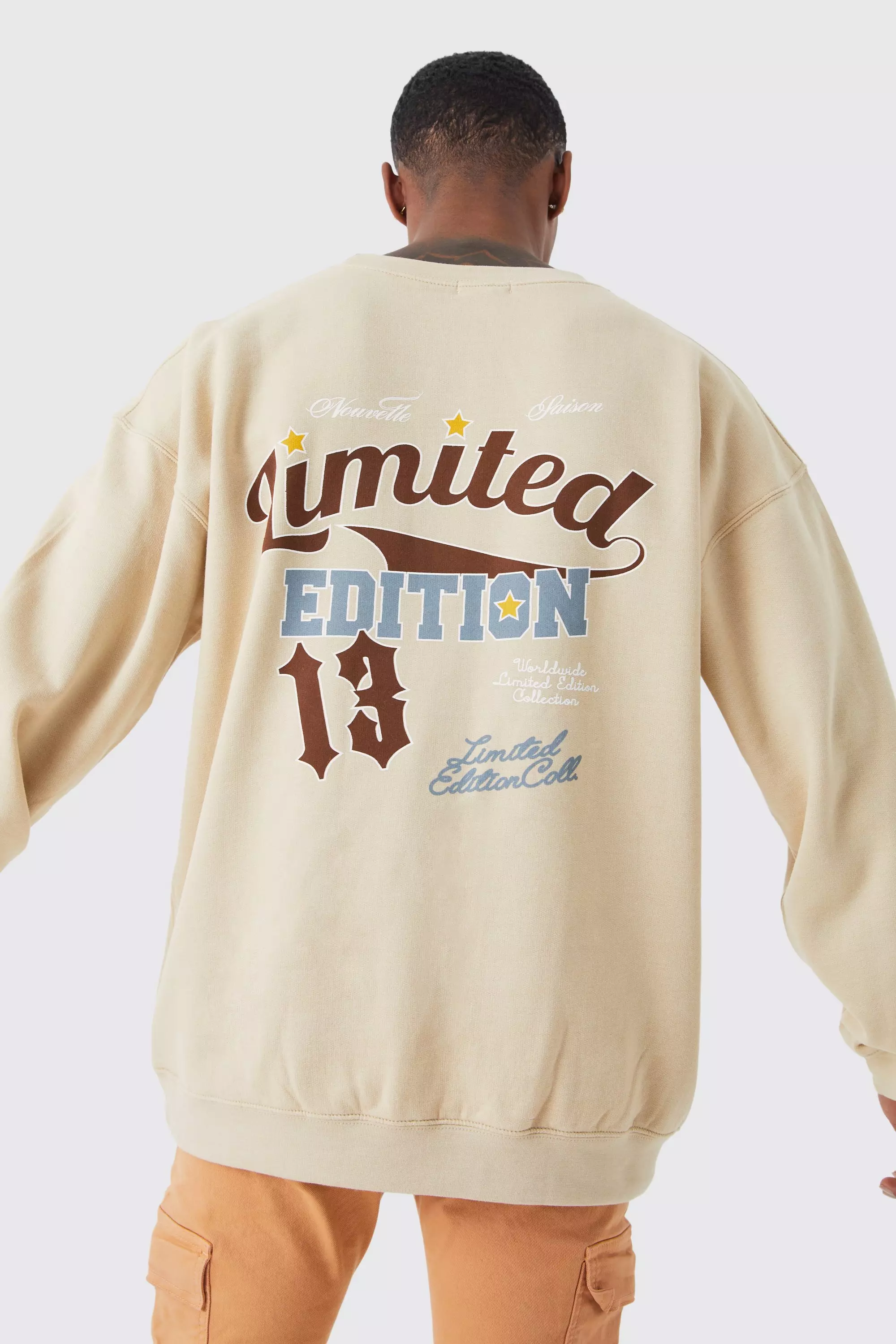 Oversized Limited Edition 13 Sweatshirt Sand