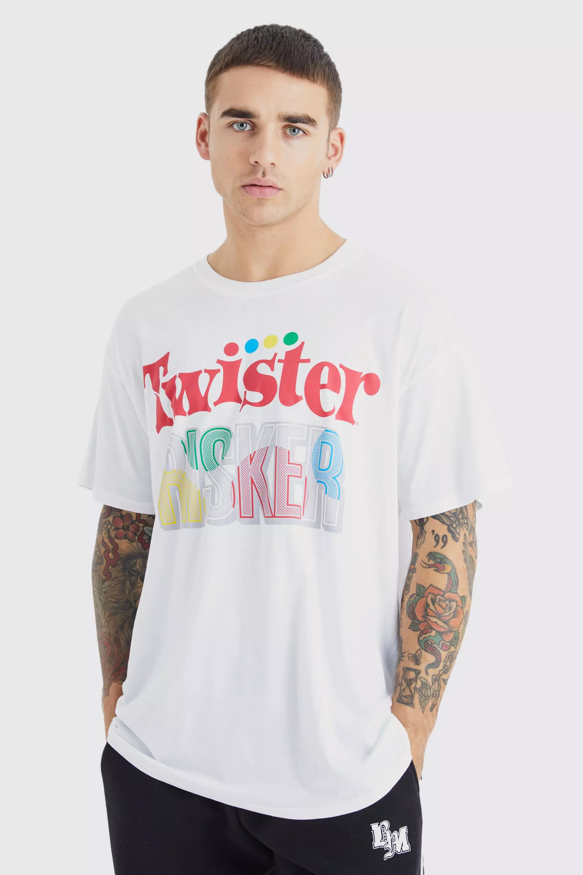 Oversized Twister License T-shirt White