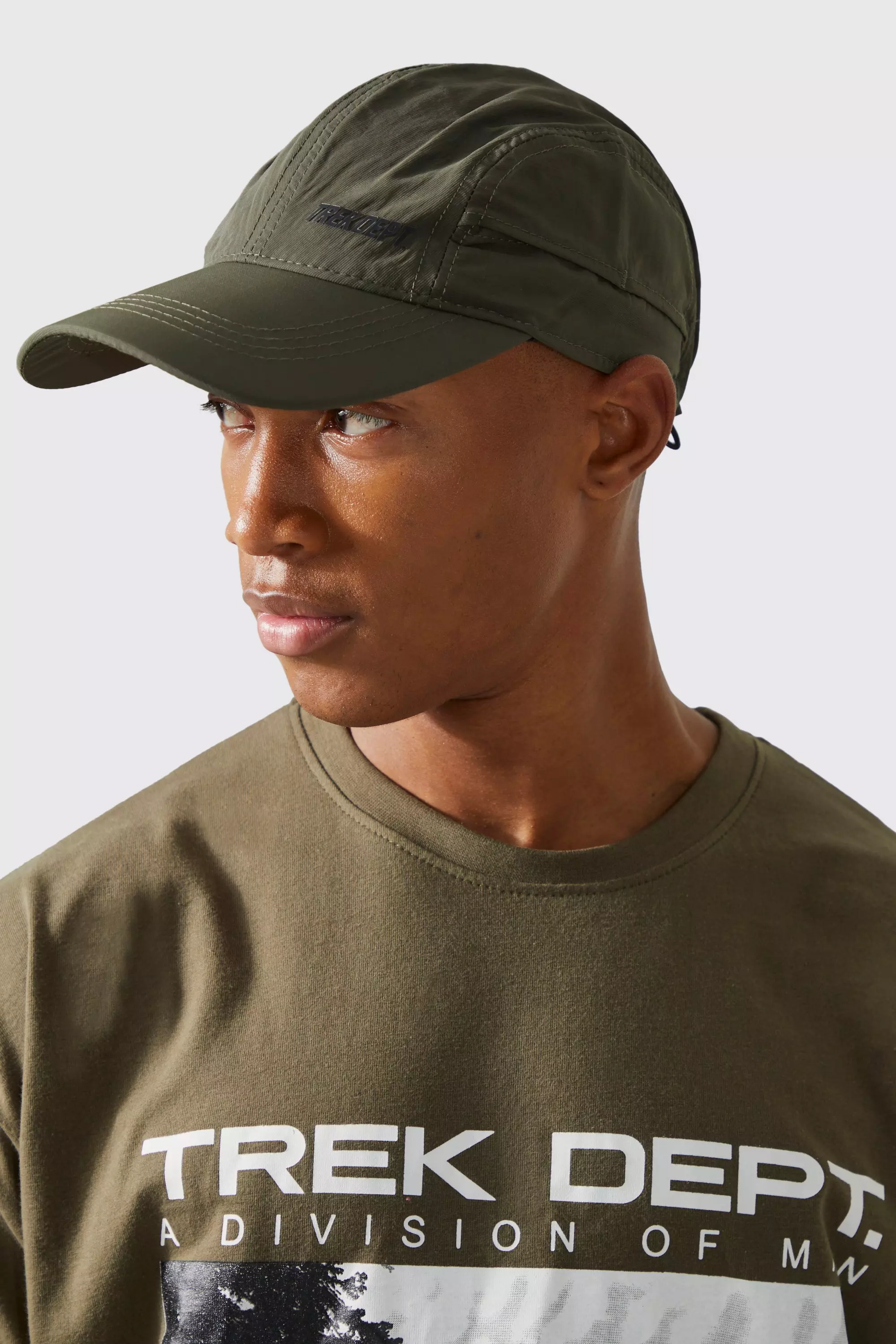 Active Trek Nylon Bungee Cap Khaki