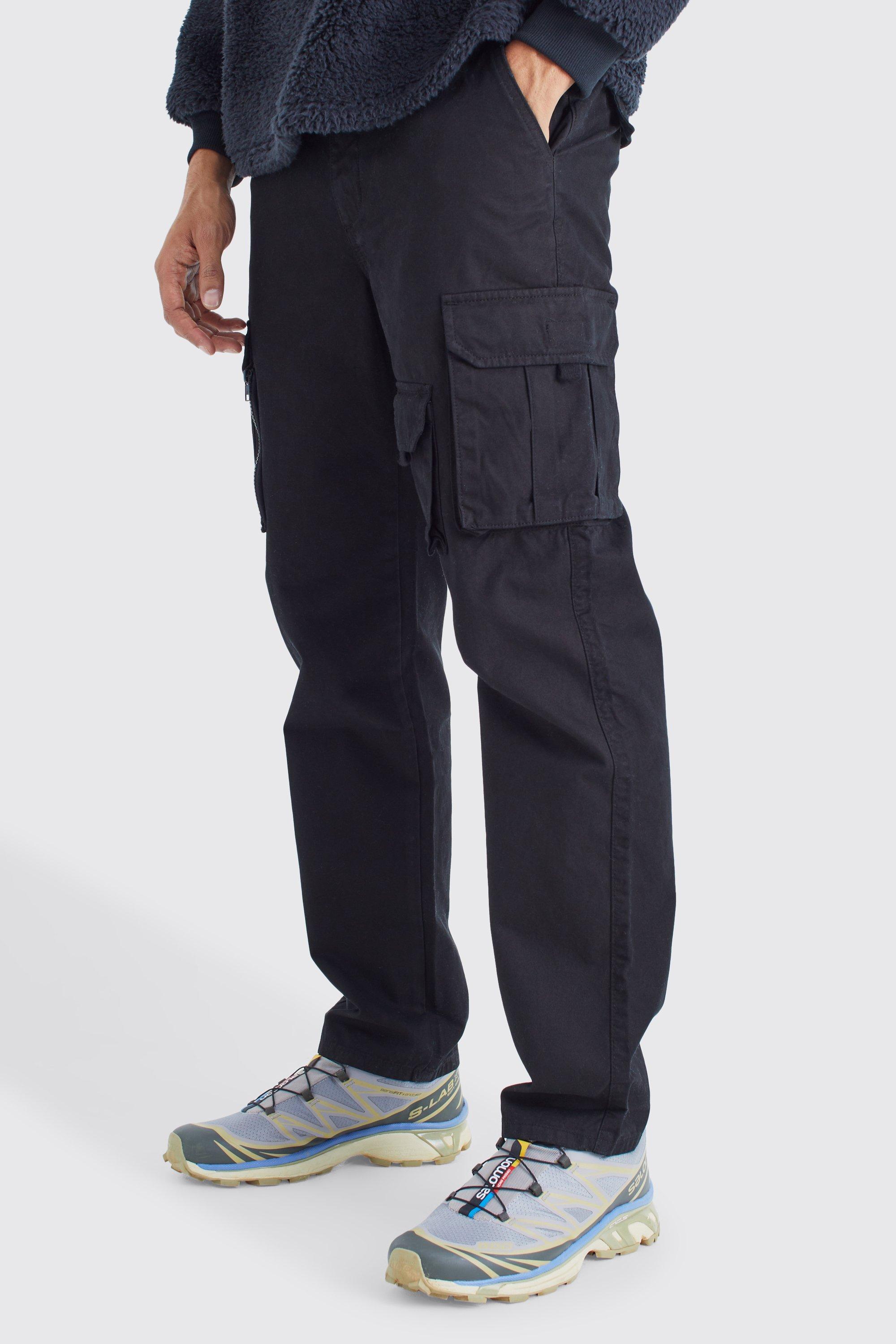 Slim-Fit Twill Cargo-Hose