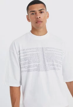 Oversized Boxy Heavyweight Half Sleeve T-shirt White