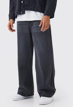 Black Extreme Baggy Rigid Jeans