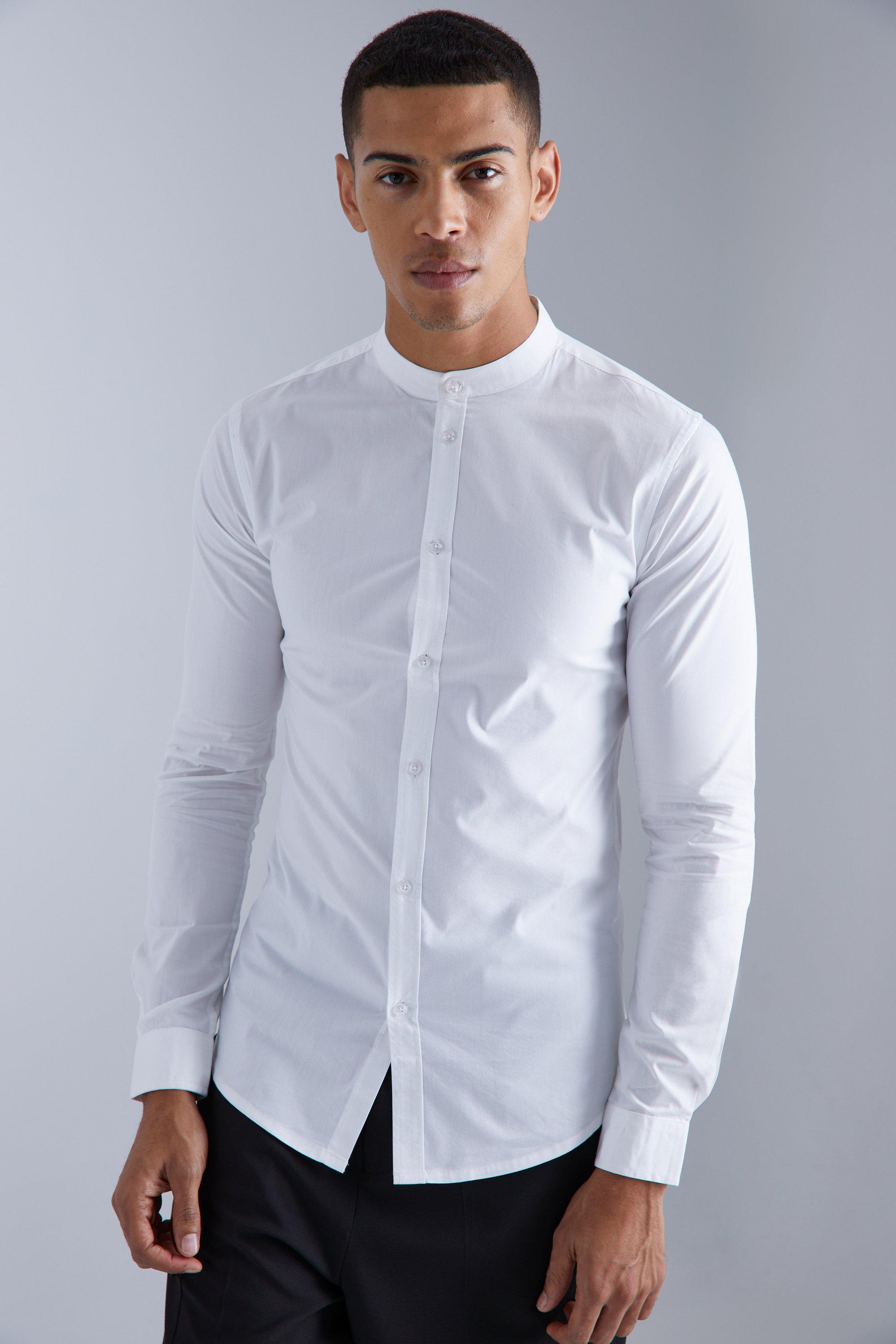 Chemise discount moulante homme