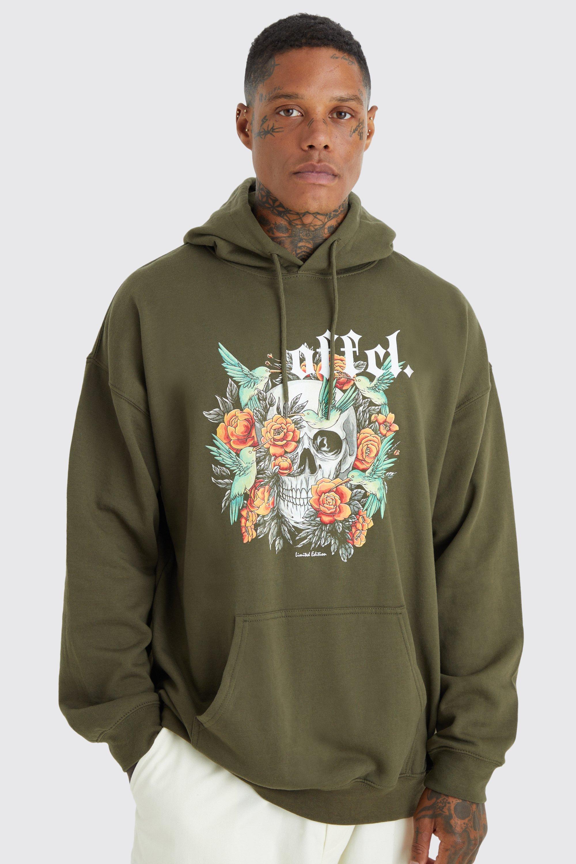 Graphic Hoodie Khaki