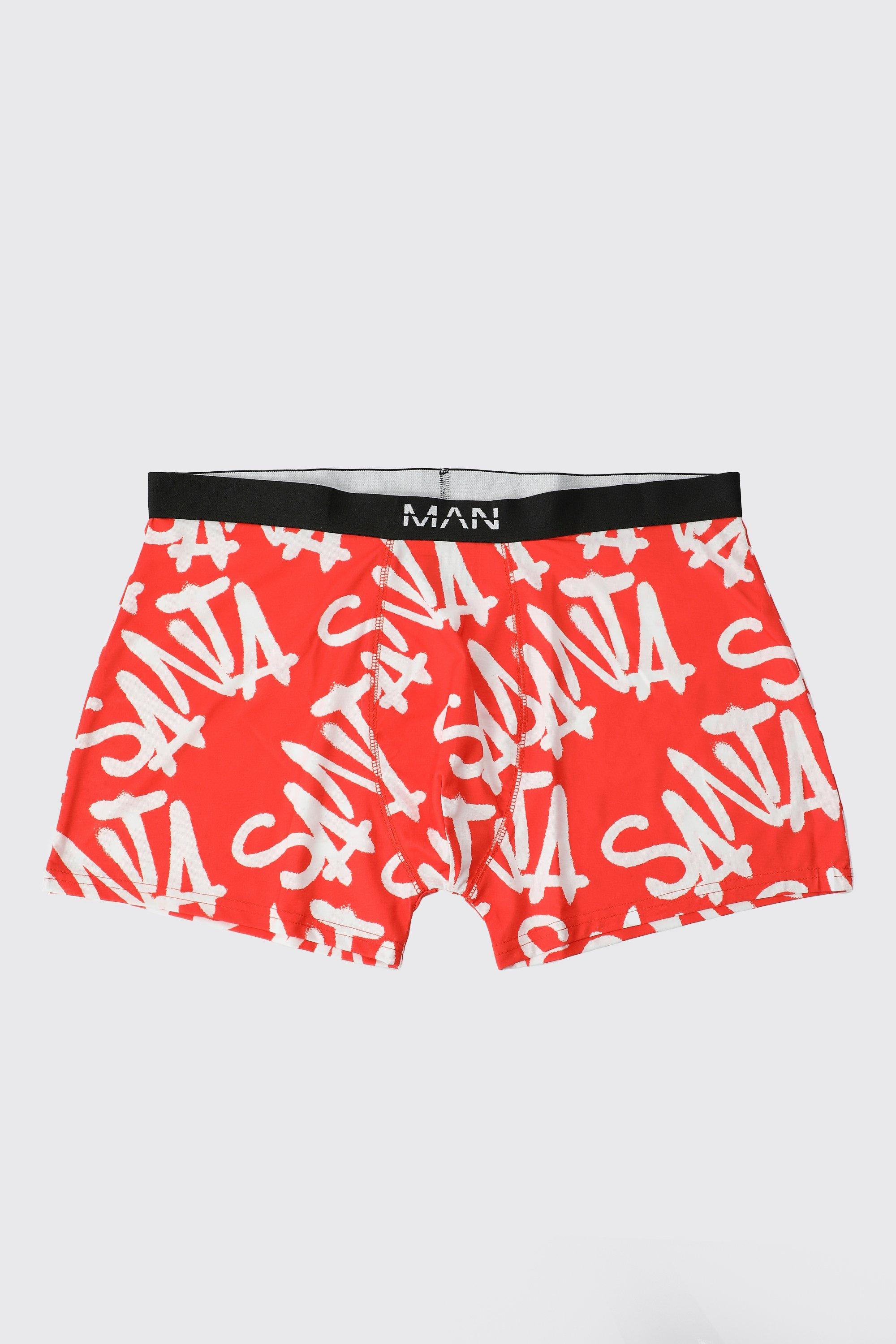 Plus Crown Printed Boxers - boohooMAN