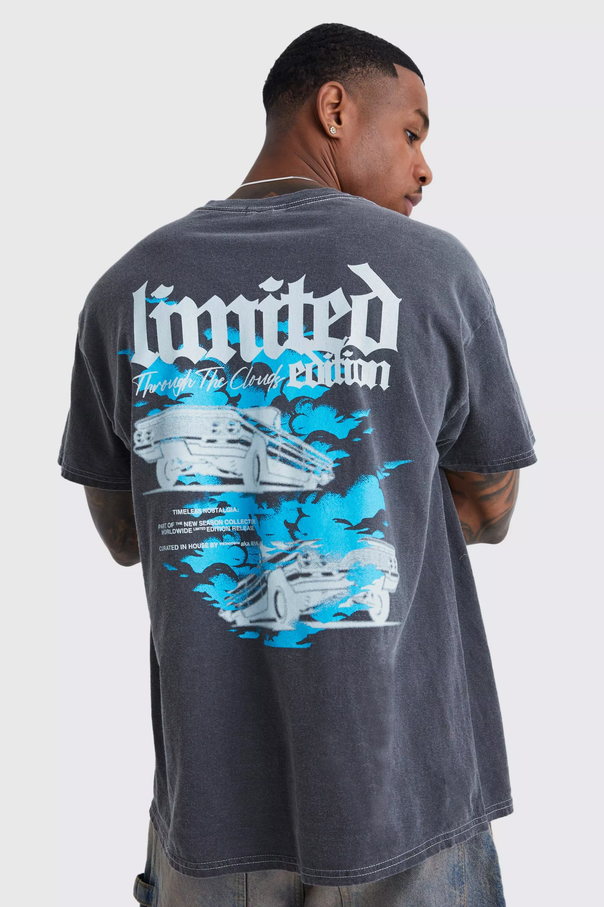 Oversized Limited Edition Wash T-shirt | boohooMAN
