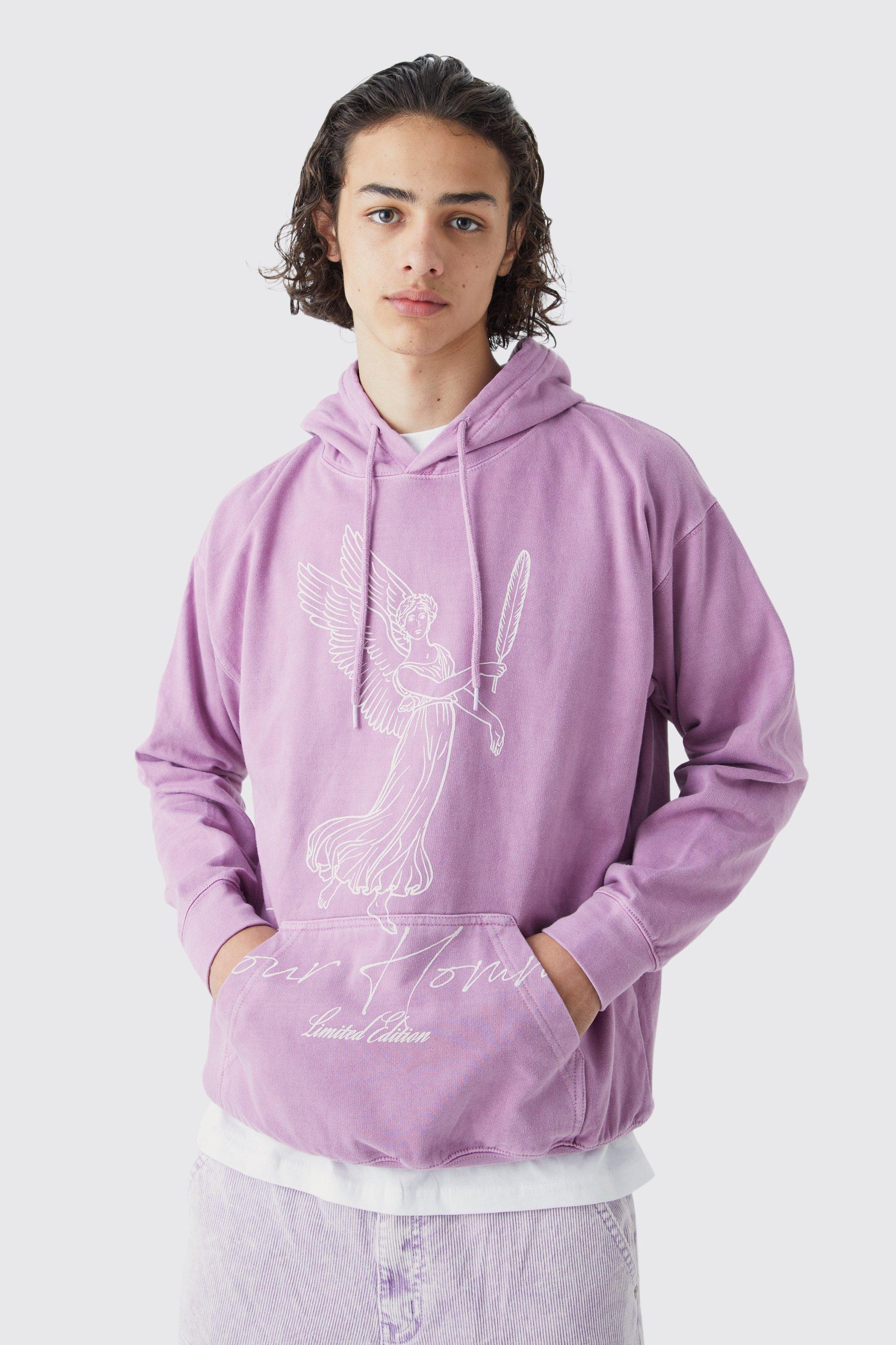 Boohooman graphic online hoodie