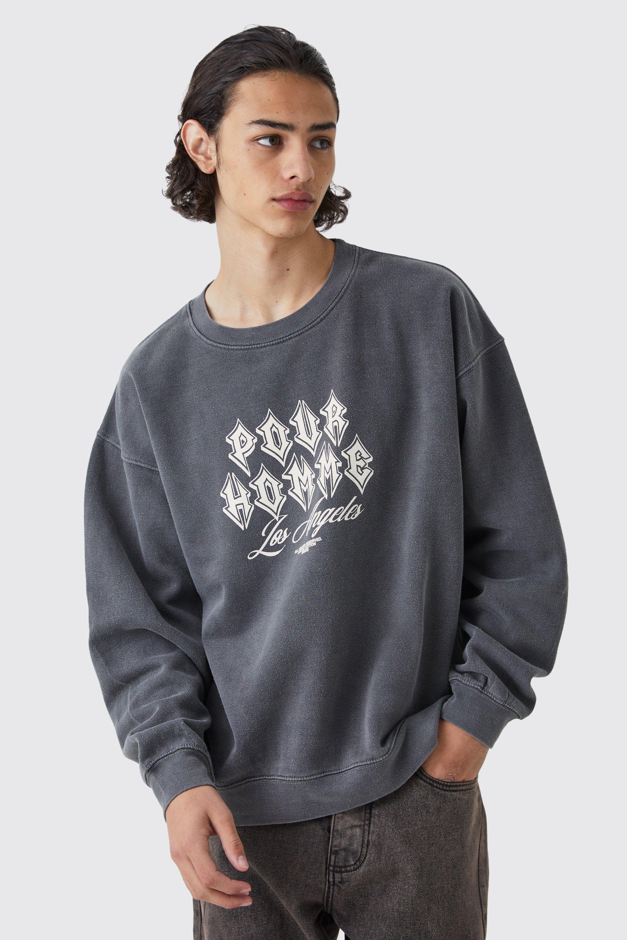 Boohooman best sale grey sweatshirt