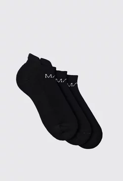 Black Man Active 3 Pack Sneaker Socks