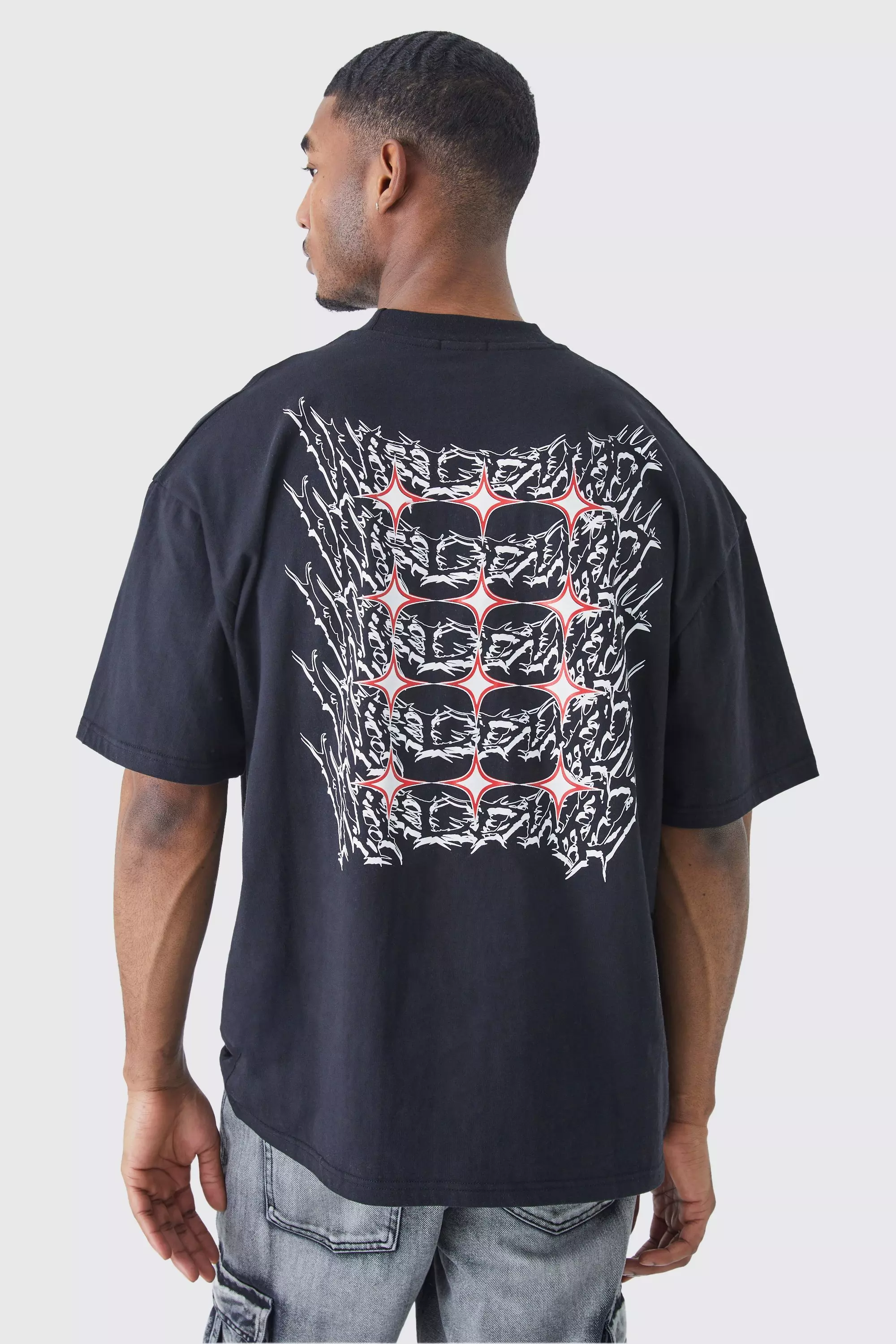 Tall Oversized Boxy Grunge Homme T-shirt | boohooMAN USA