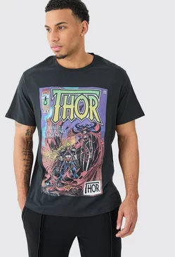 Oversized Thor License T-shirt Black