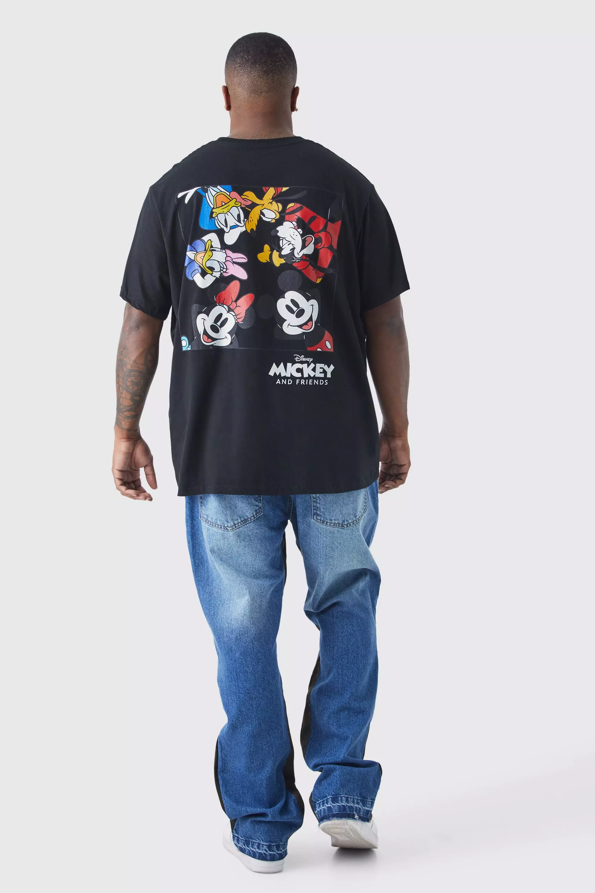 Black Plus Mickey Mouse License T-shirt alternative image