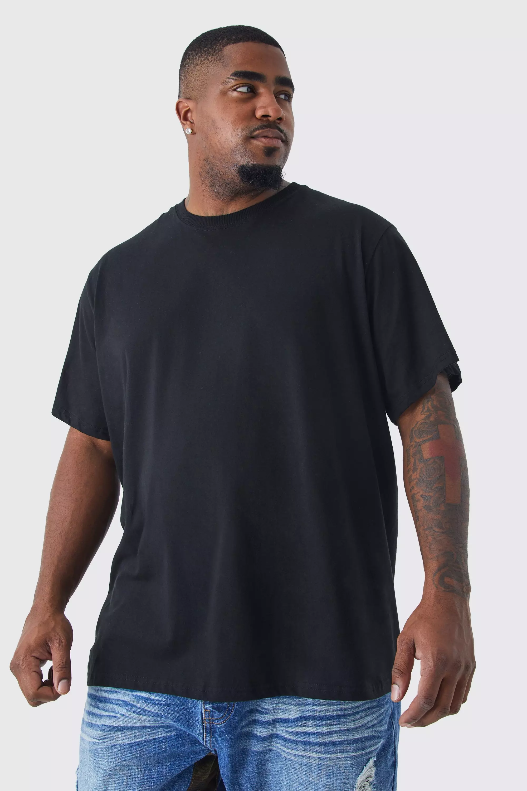 Black Plus Mickey Mouse License T-shirt alternative image