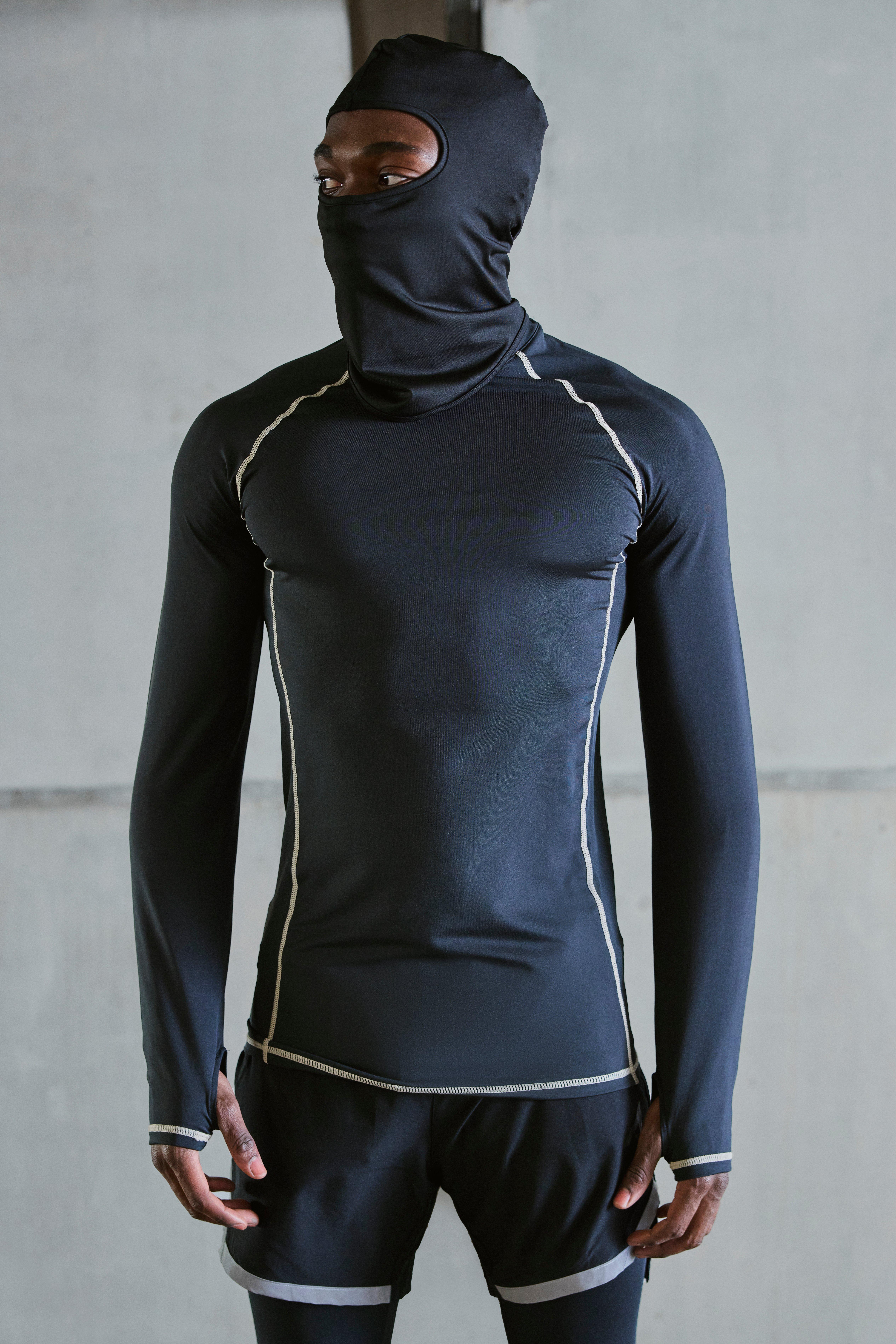 Men's Active Matte High Neck Compression Baselayer