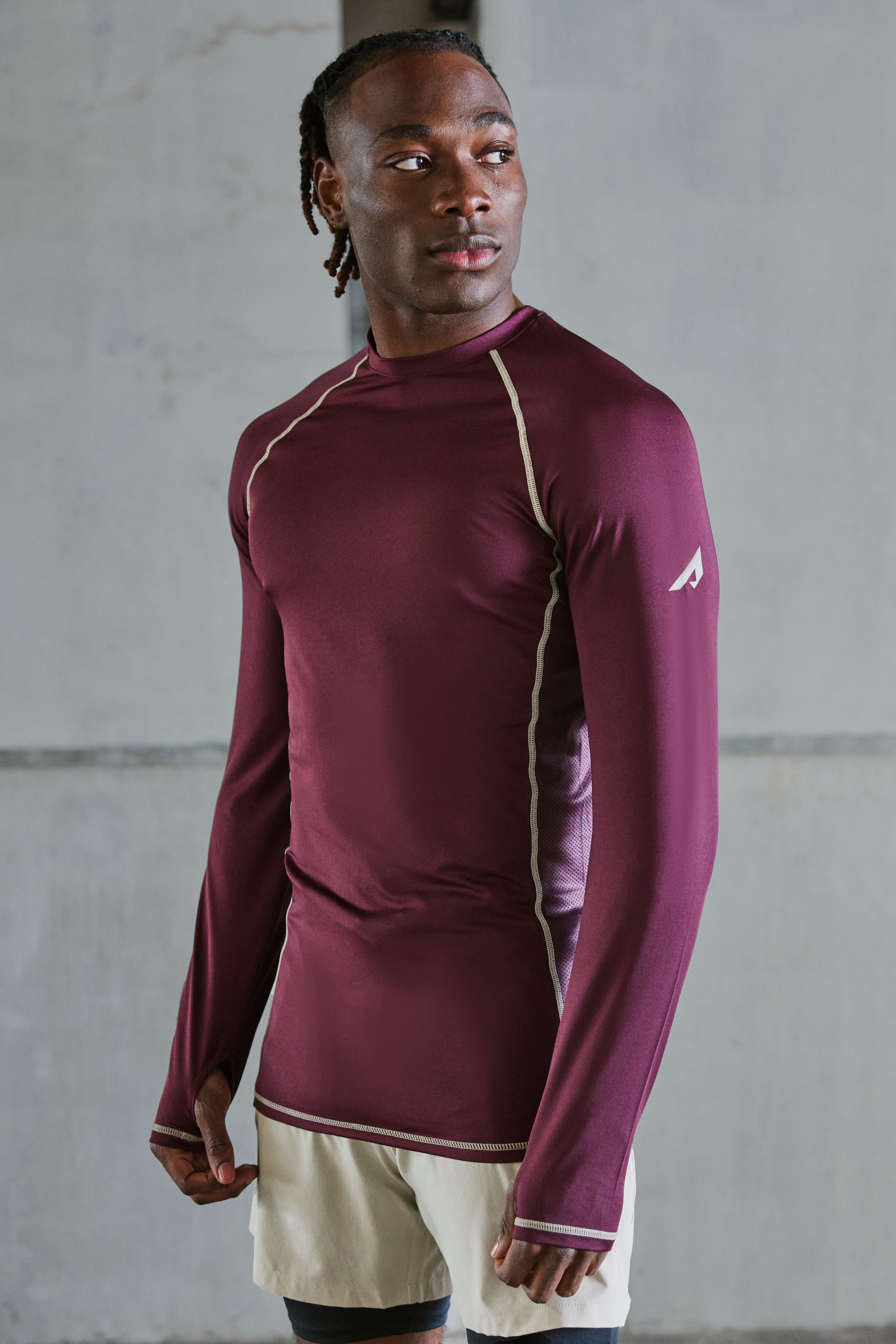 Men's Active Matte High Neck Compression Baselayer