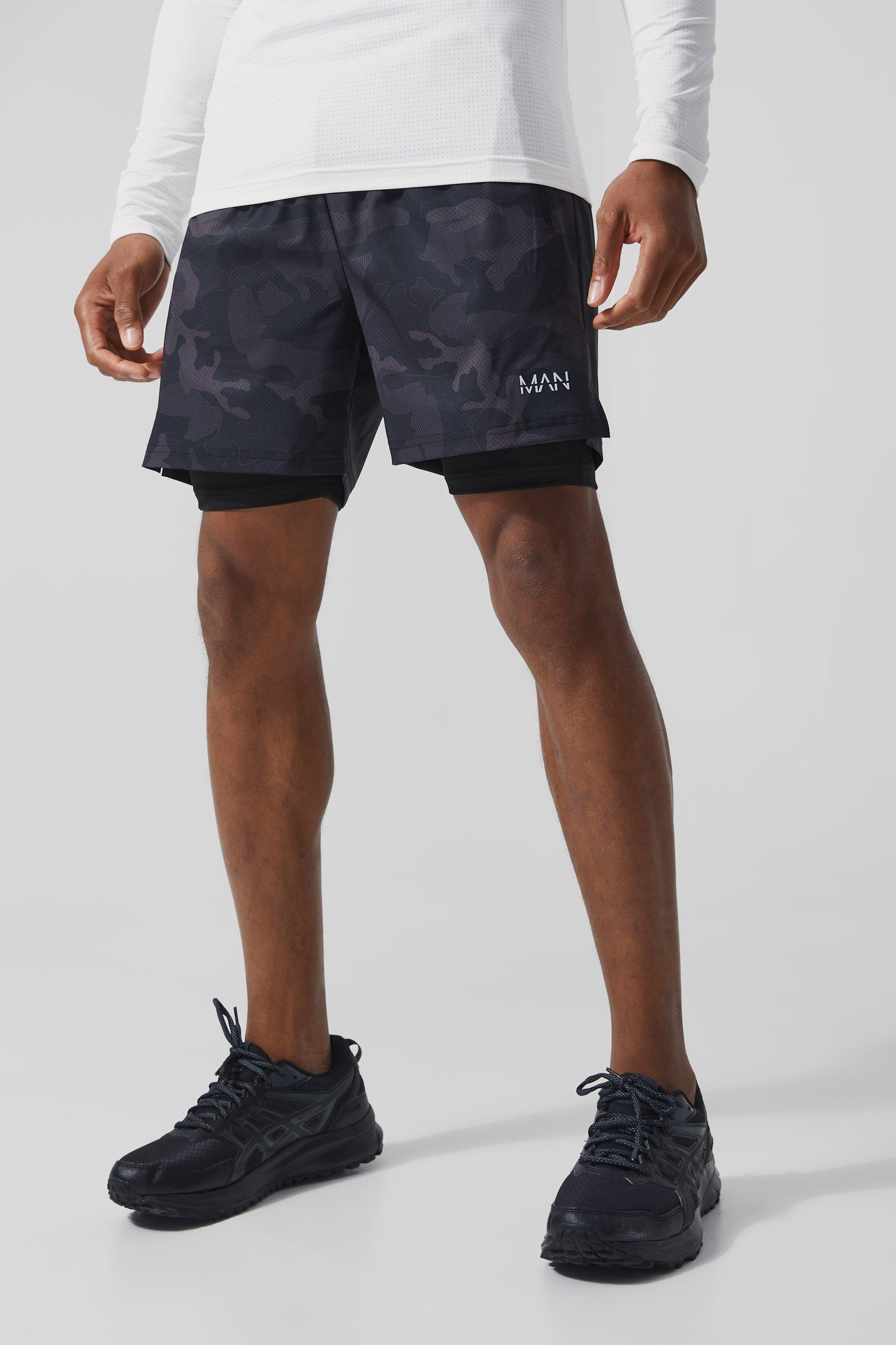 2 In 1 Tulip Hem Athletic Shorts