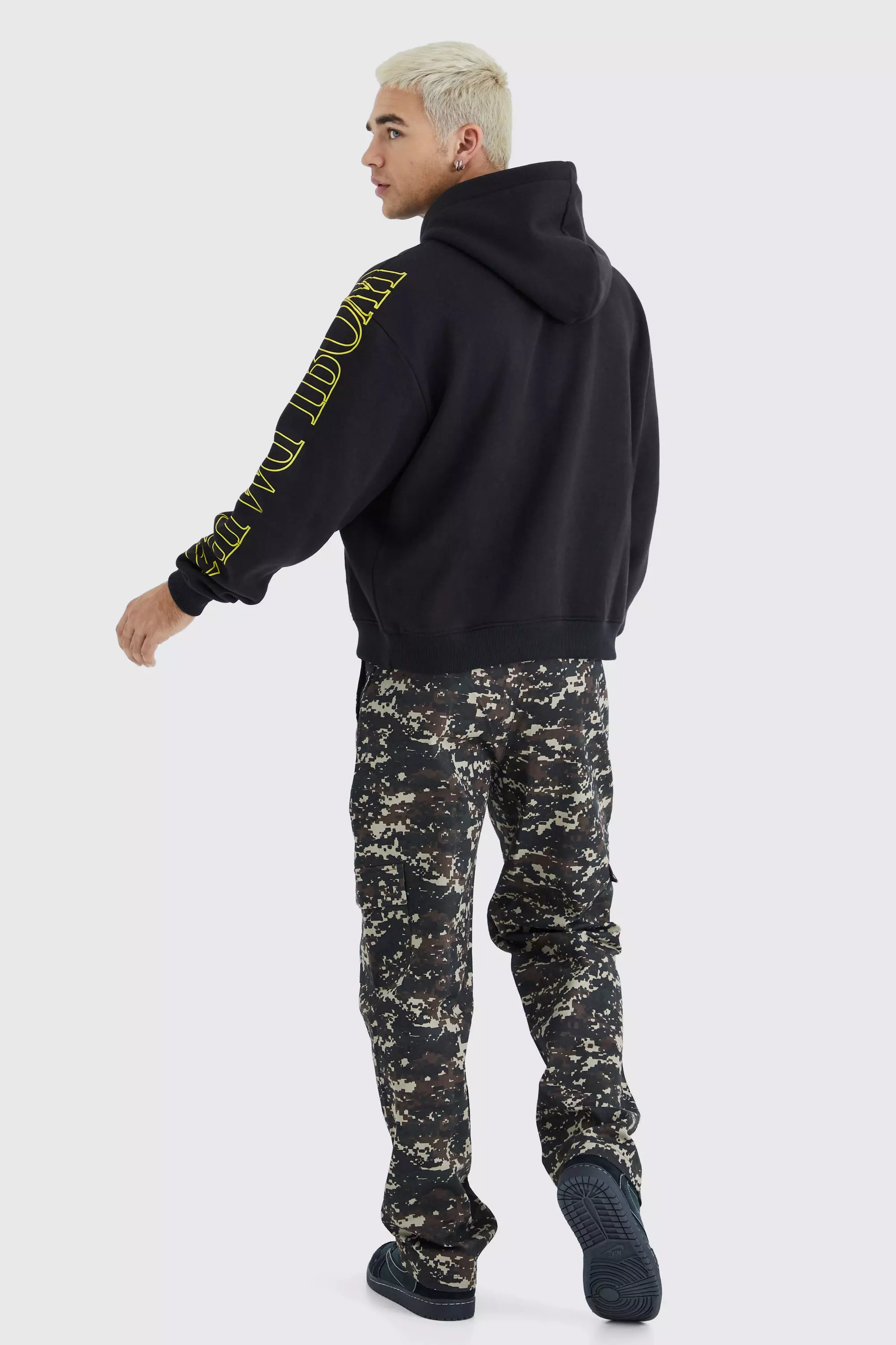 Chocolate Straight Leg Pixelated Camo Trouser alternative image