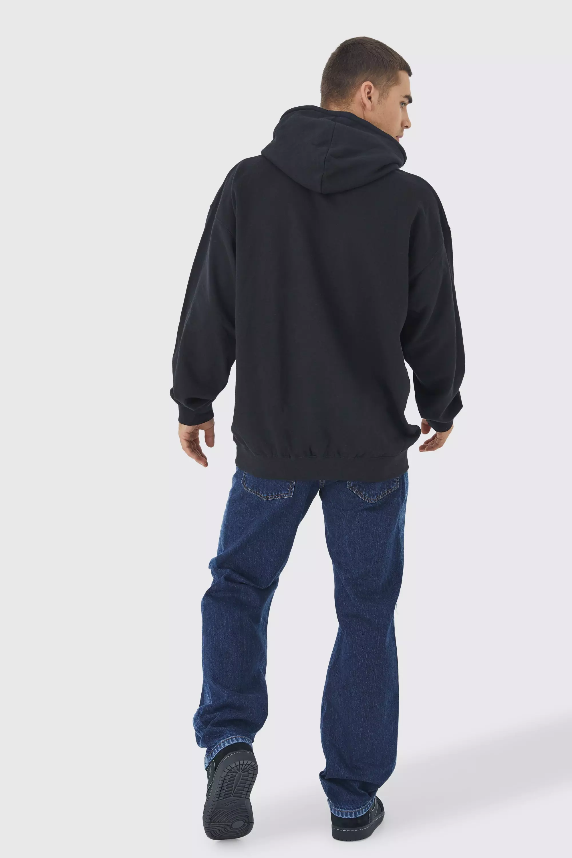 Indigo Relaxed Rigid Multi Rip Panelled Jean alternative image