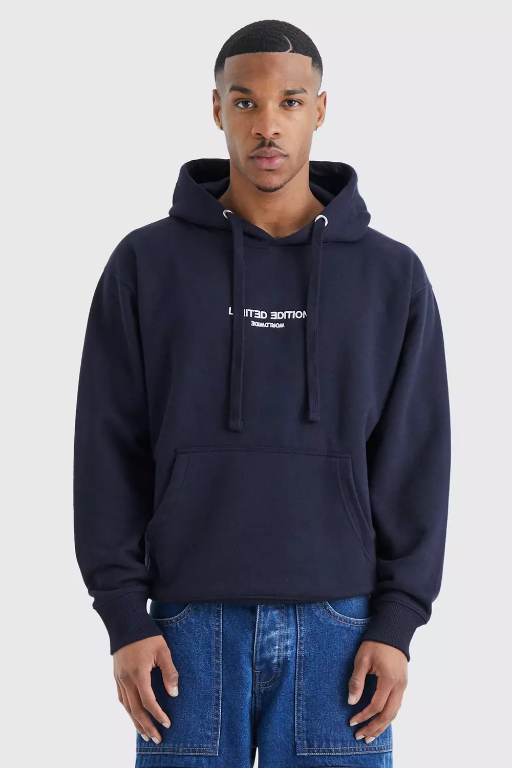 Limited Oversized Heavyweight Hoodie Navy