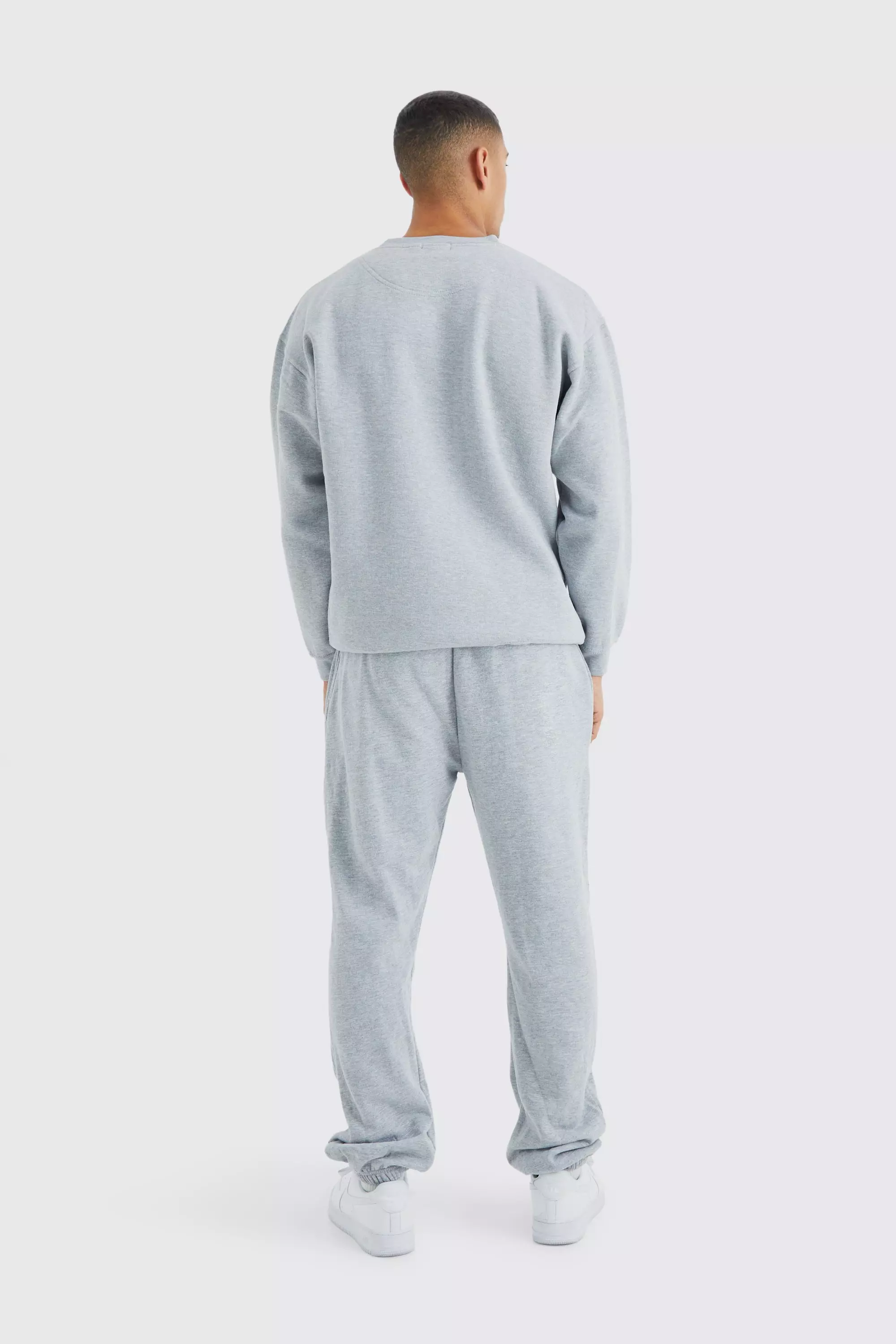 Felpa Oversize A Girocollo Basic, Grey marl immagine alternativa