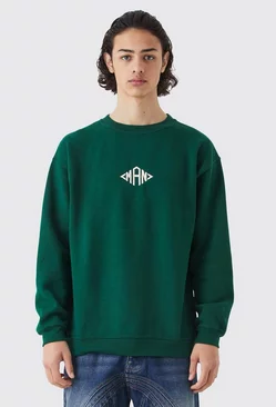 Green Man Oversized Sweatshirt