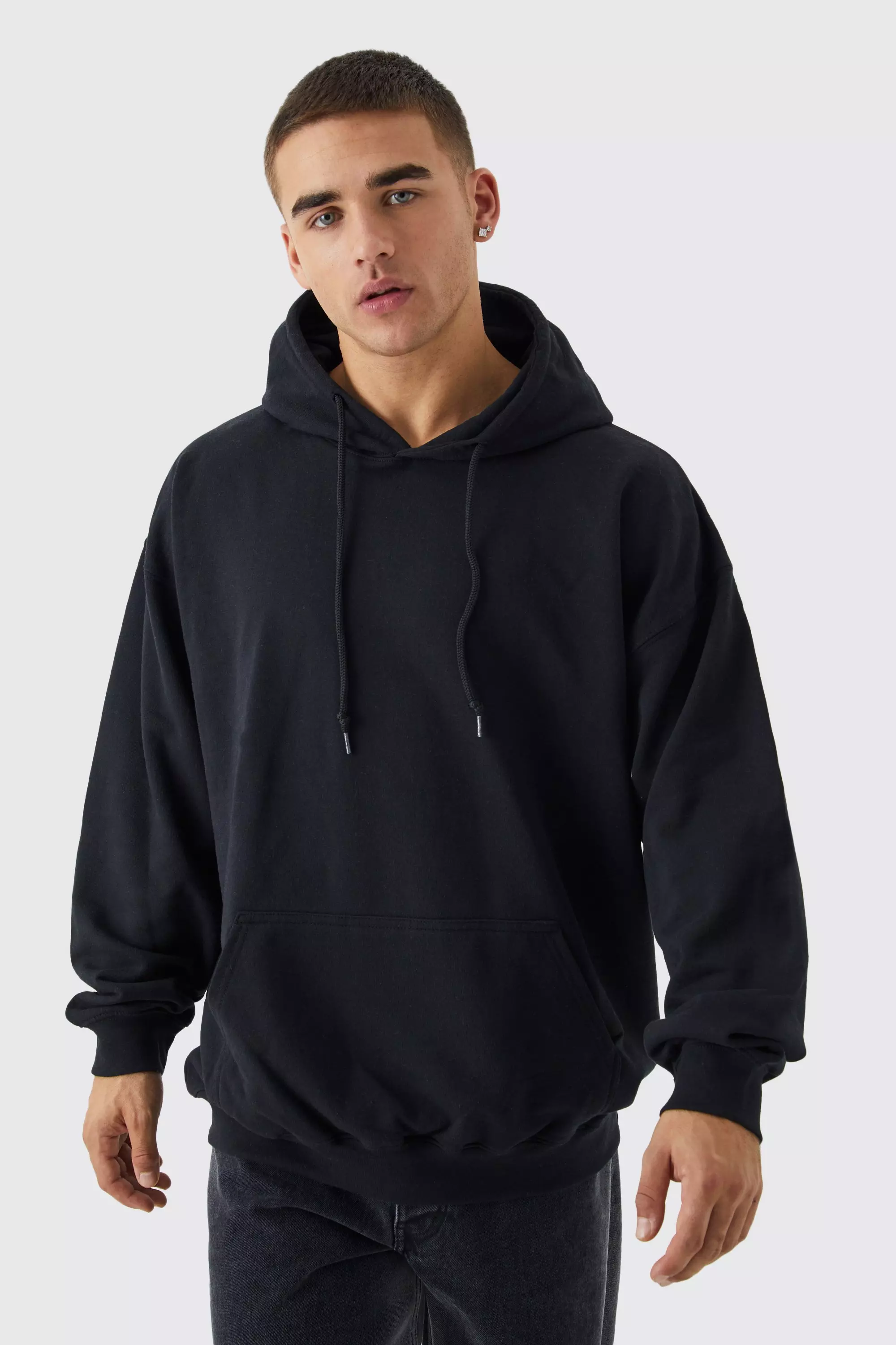 Oversized Space Graphic Hoodie boohooMAN