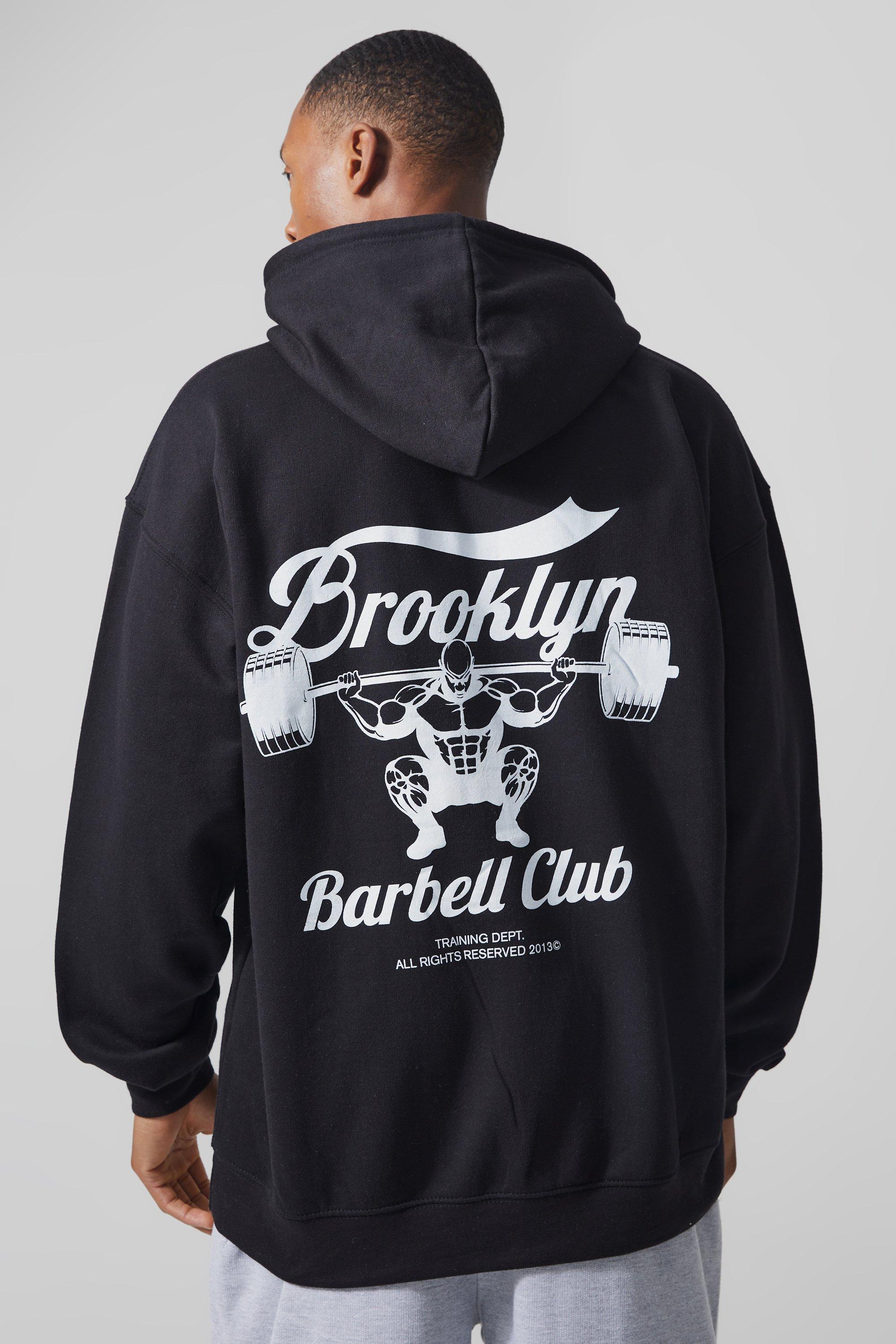  Old School Barbell Club T-Shirt : Clothing, Shoes