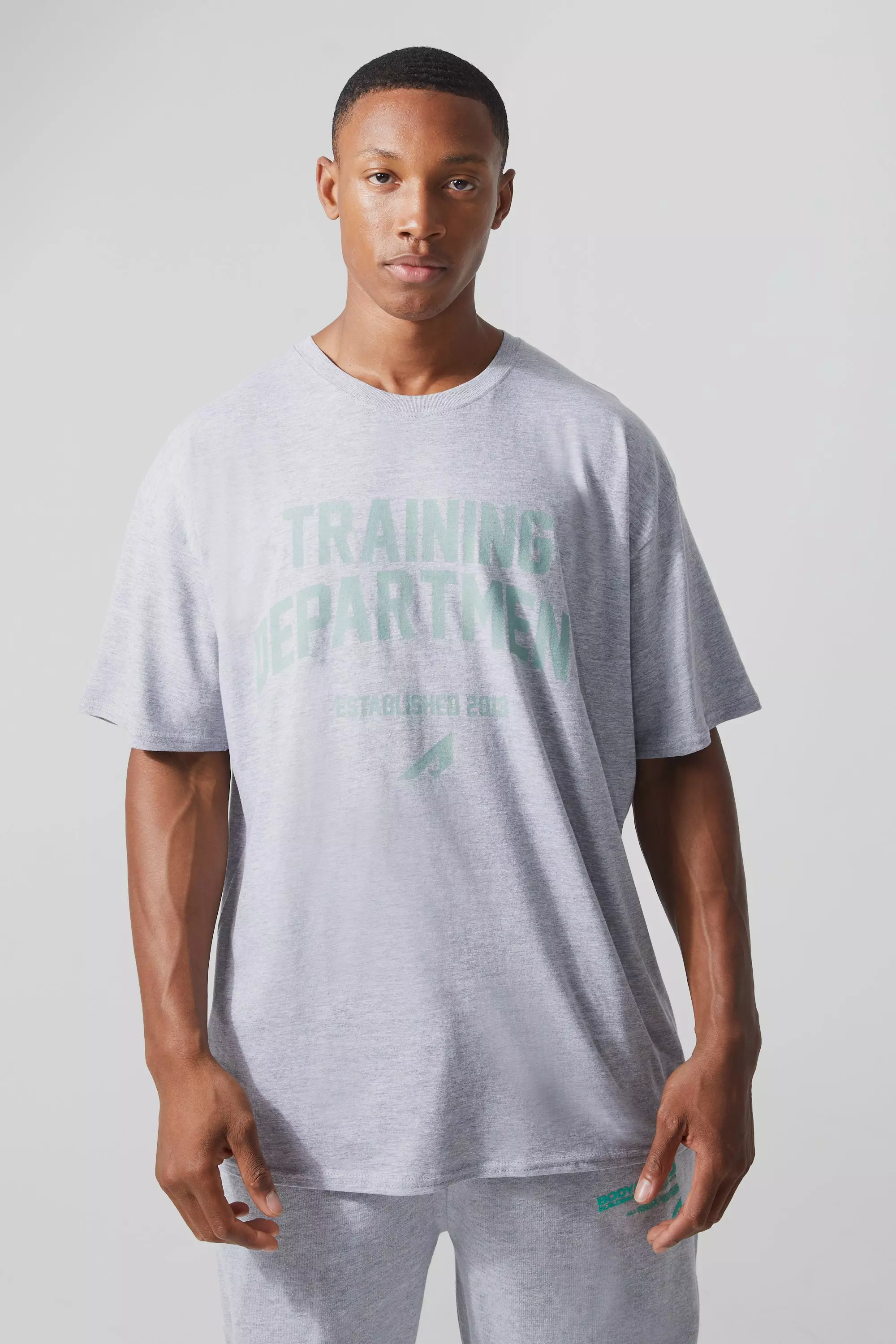 Active Oversized Training Dept T-shirt Grey marl