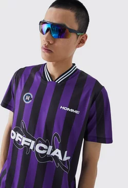 Purple Stripe Official Football Shirt