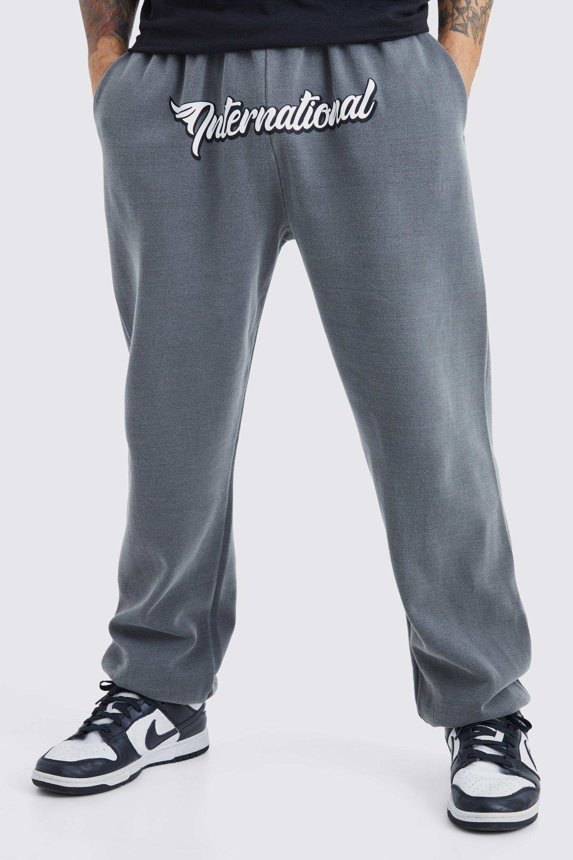 Oversized Worldwide Crotch Graphic Sweatpants