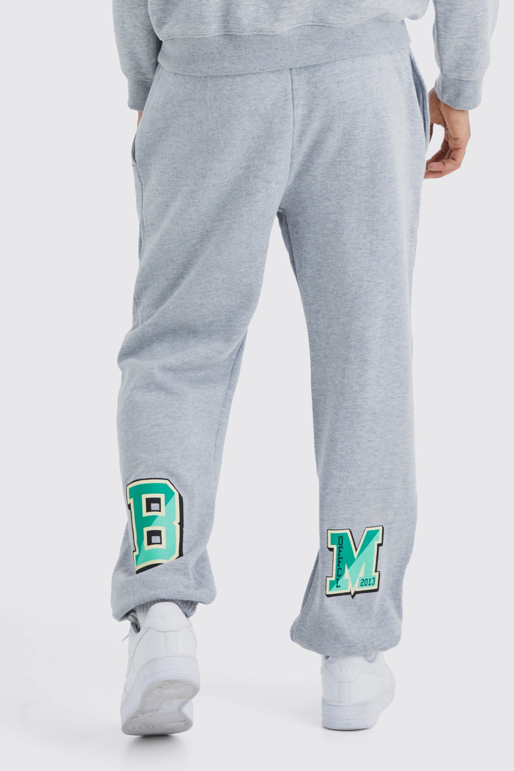 All Day Varsity Oversized Jogger | Light Grey Marl