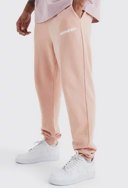 Oversized Homme Graphic Sweatpants Dusty pink