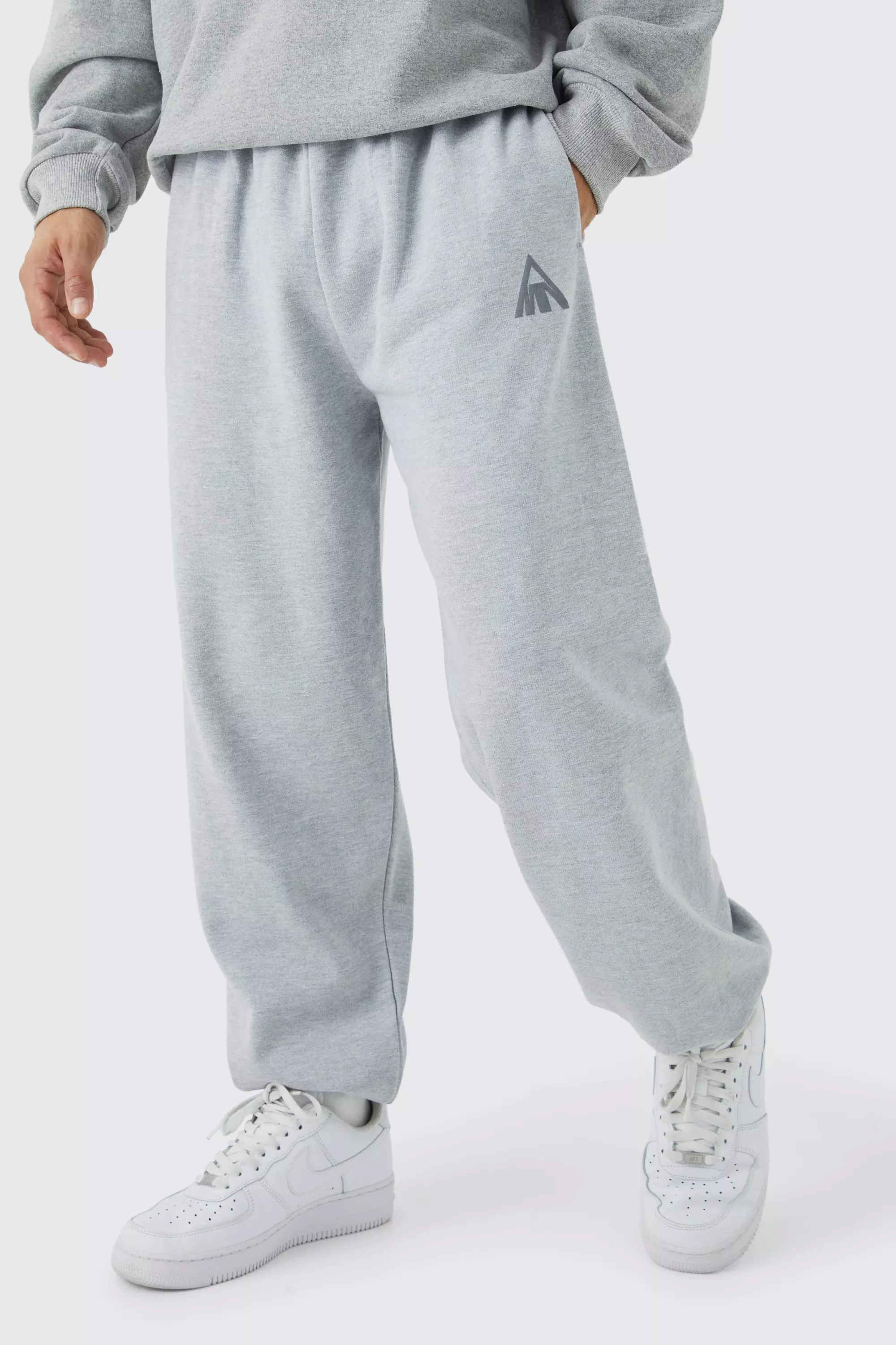 Man Triangle Oversized Sweatpants Grey
