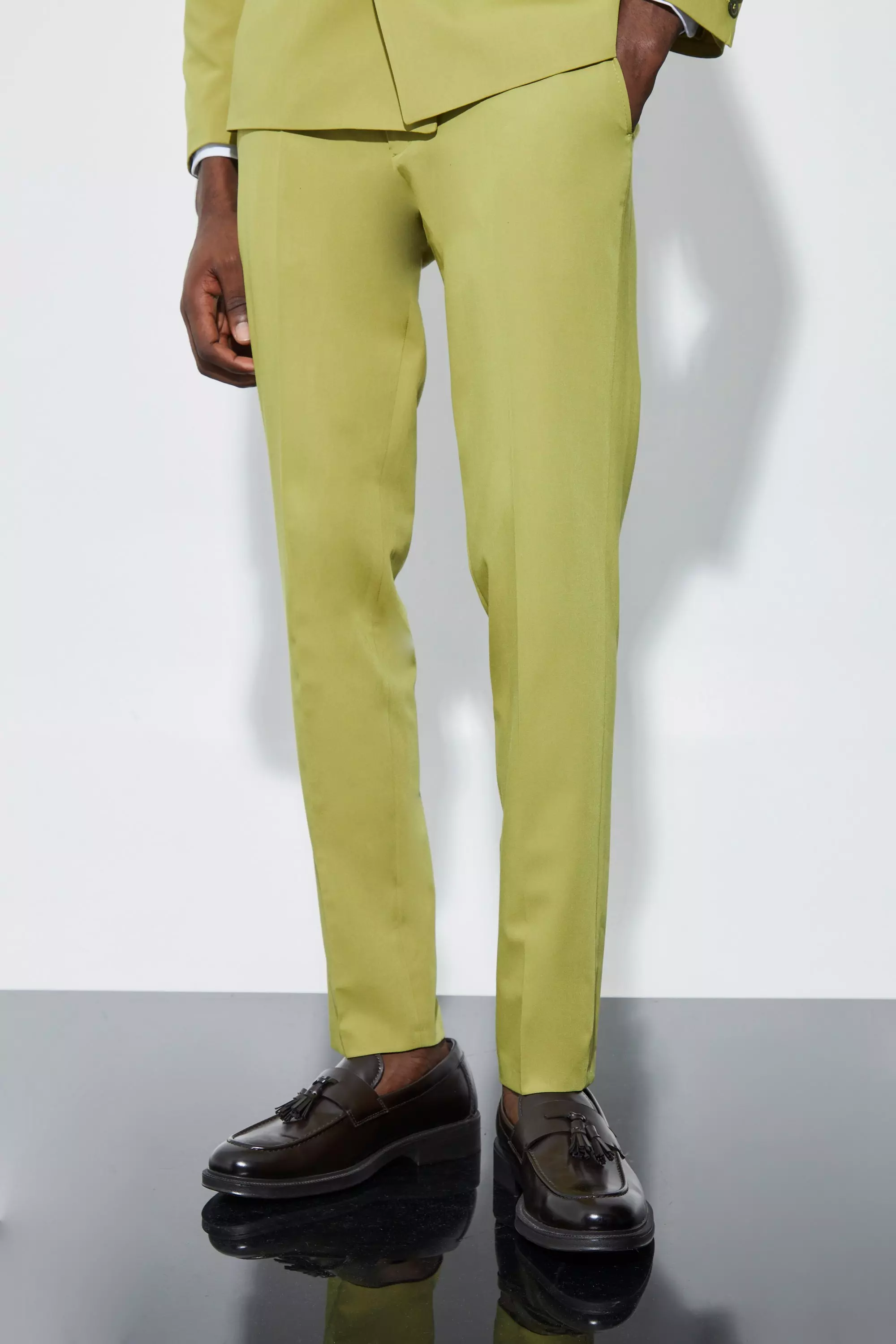 Sage Green Super Skinny Suit Pants