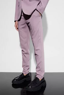 Mauve Purple Super Skinny Suit Pants